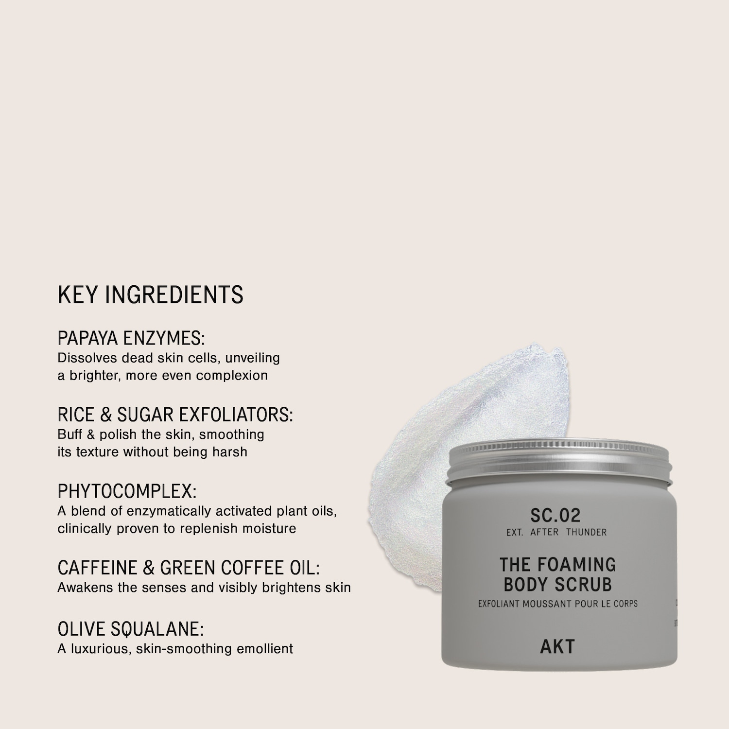 The Foaming Body Scrub SC.02 After Thunder - AKT London | Sephora