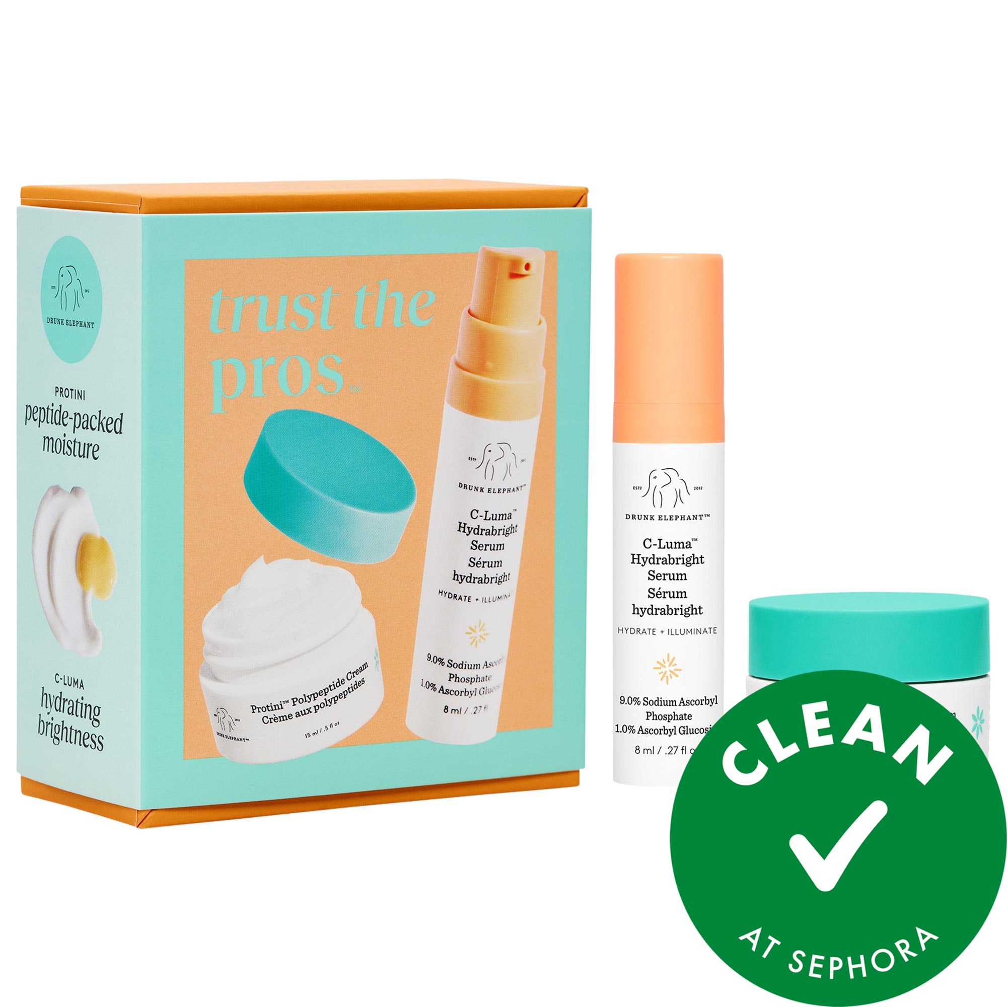 Drunk Elephant Trust The Pros: Mini Brighten & Firm Gift Set