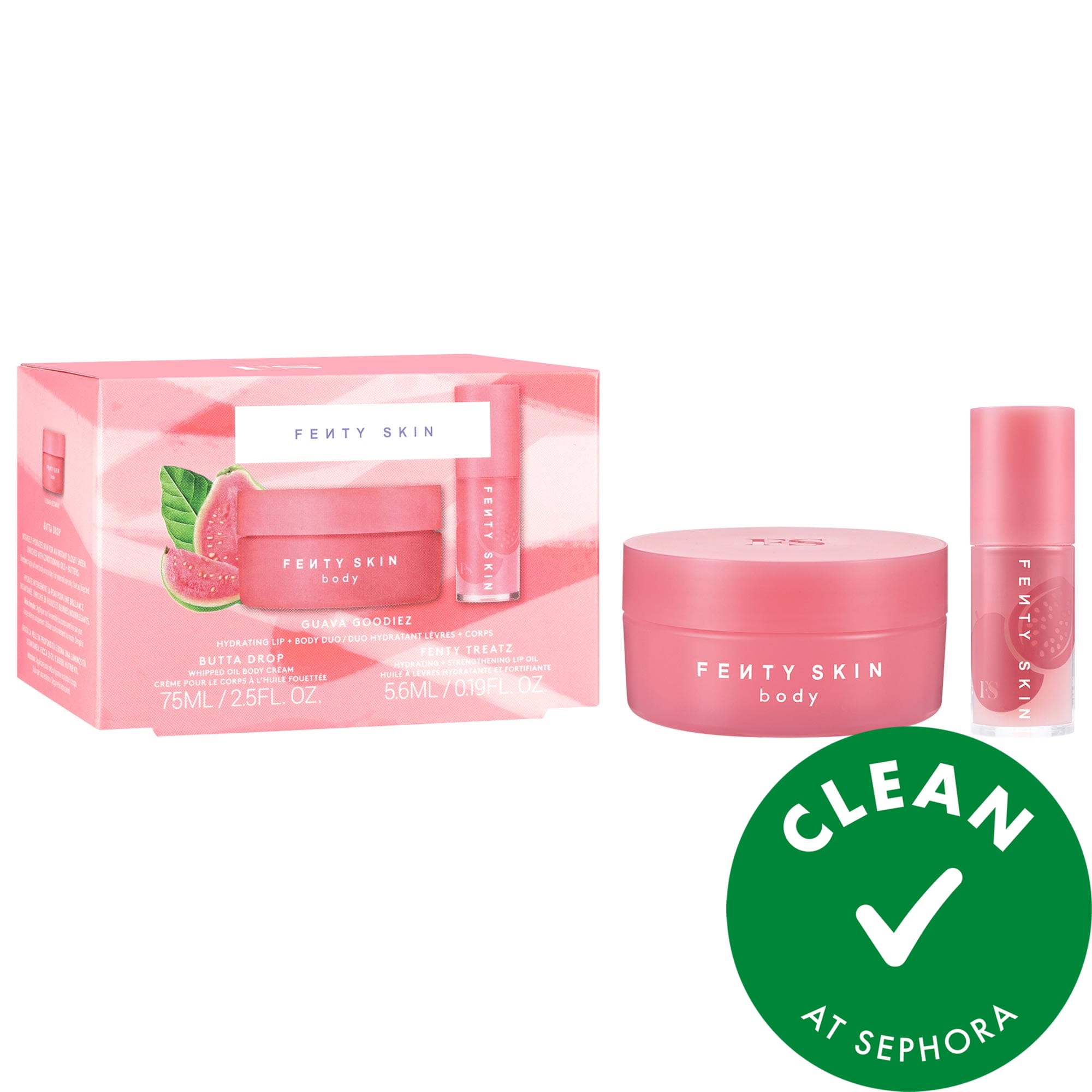 Fenty Beauty by Rihanna Guava Goodiez - Guava Lip + Mini Butta Drop Set