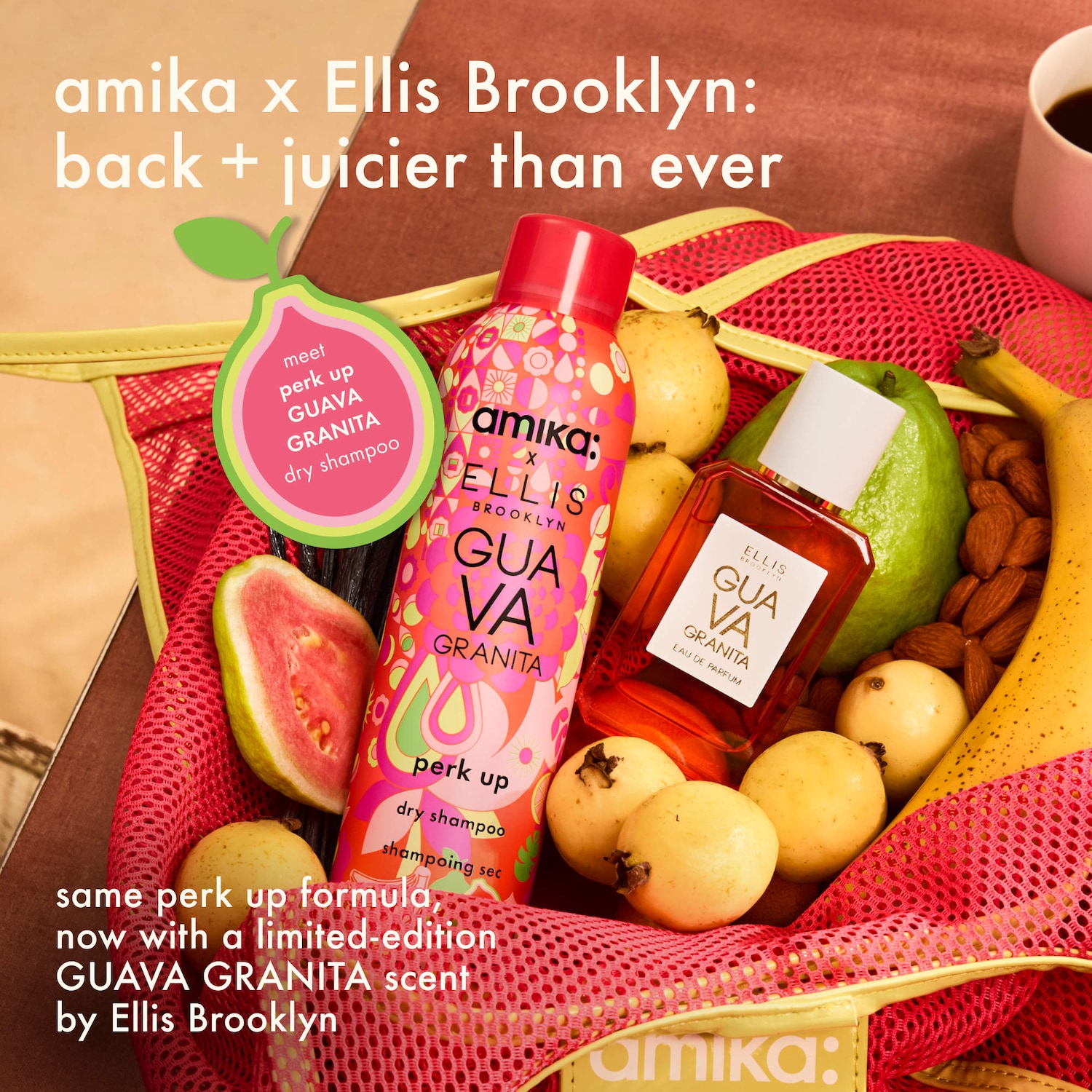 Amika x Ellis Brooklyn Guava Granita Perk Up Dry Shampoo - amika