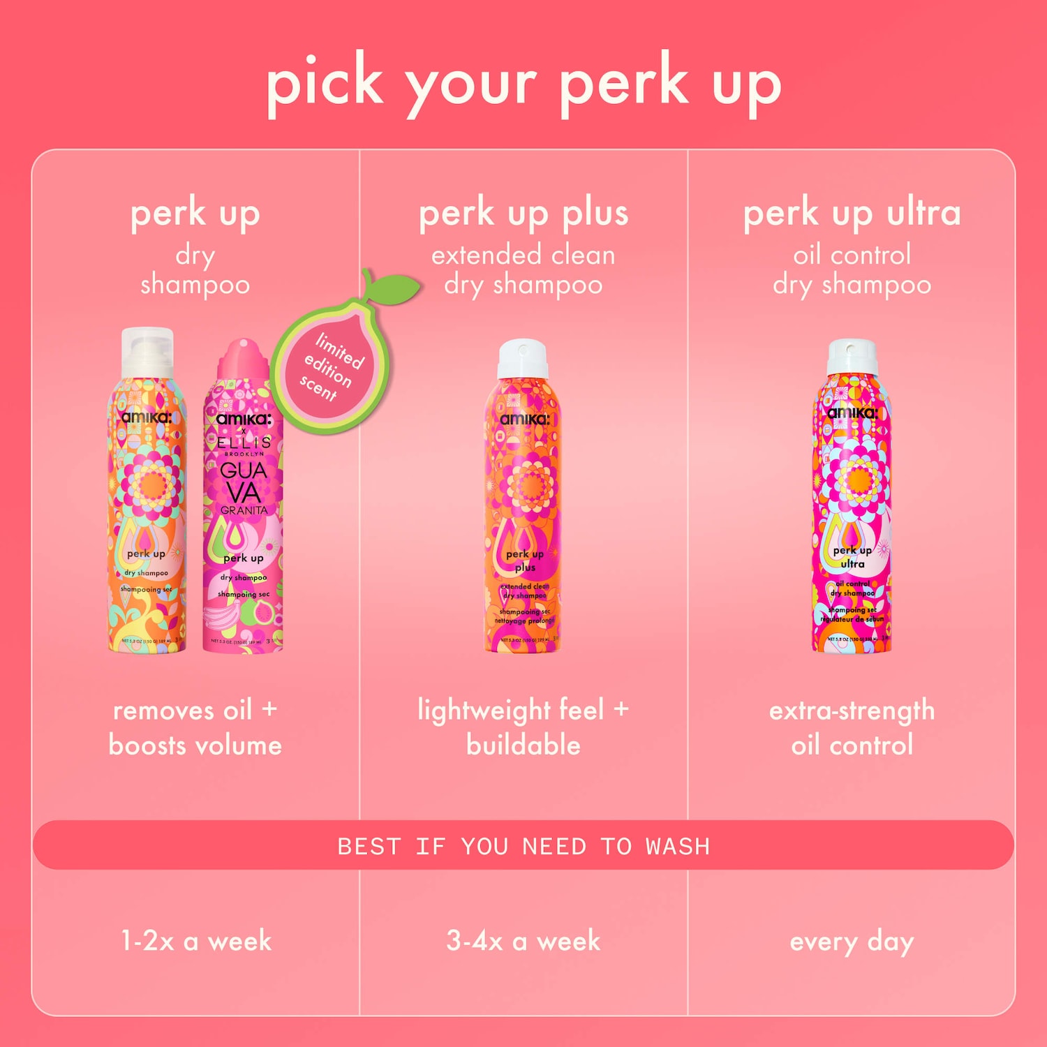 Amika x Ellis Brooklyn Guava Granita Perk Up Dry Shampoo - amika