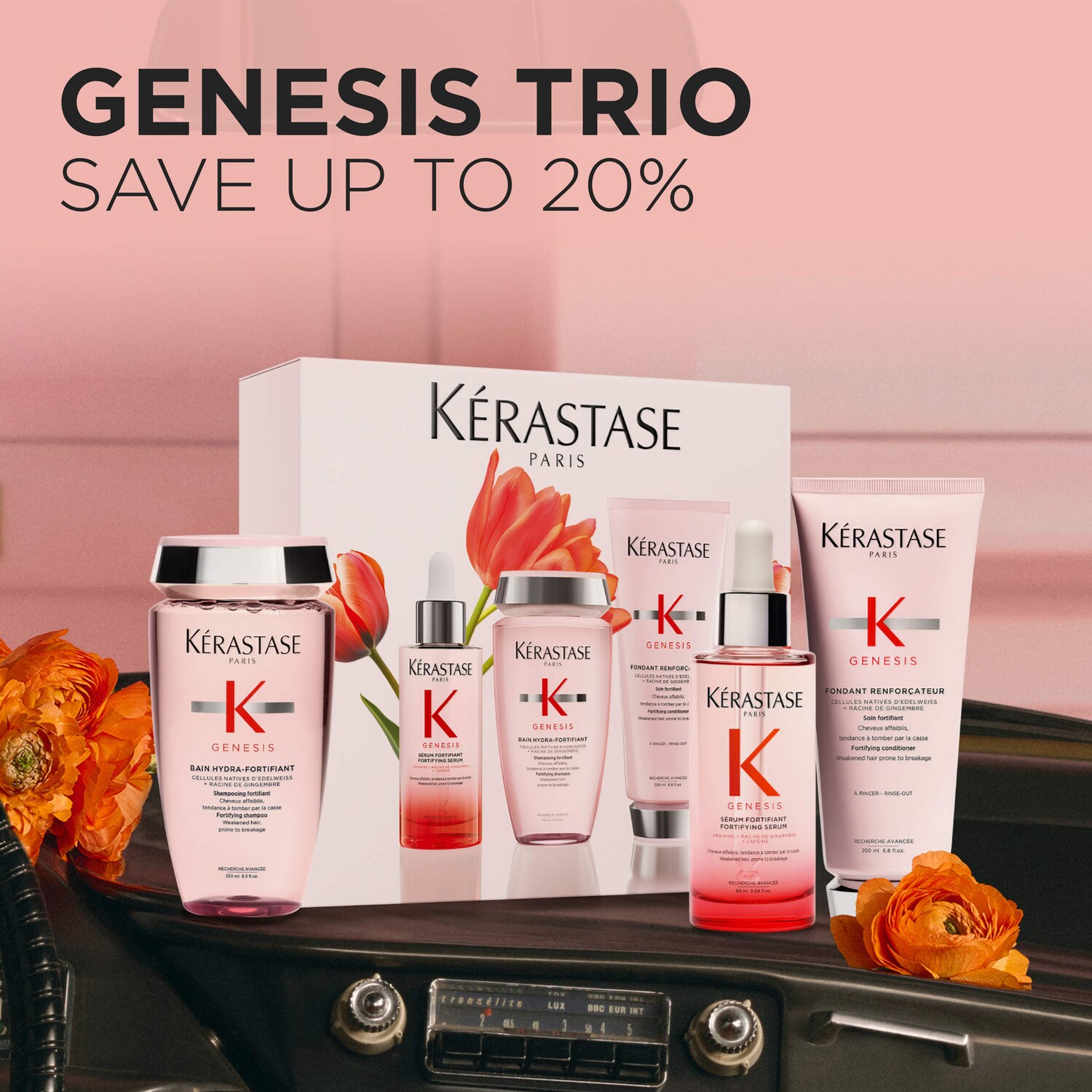 Genesis Strengthening Hair Gift Set for Weakened Hair - Ké