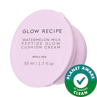 Glow Recipe - Watermelon Milk Peptide Cushion Cream™ Refillable Moisturizer for Dry Skin & Barrier Support