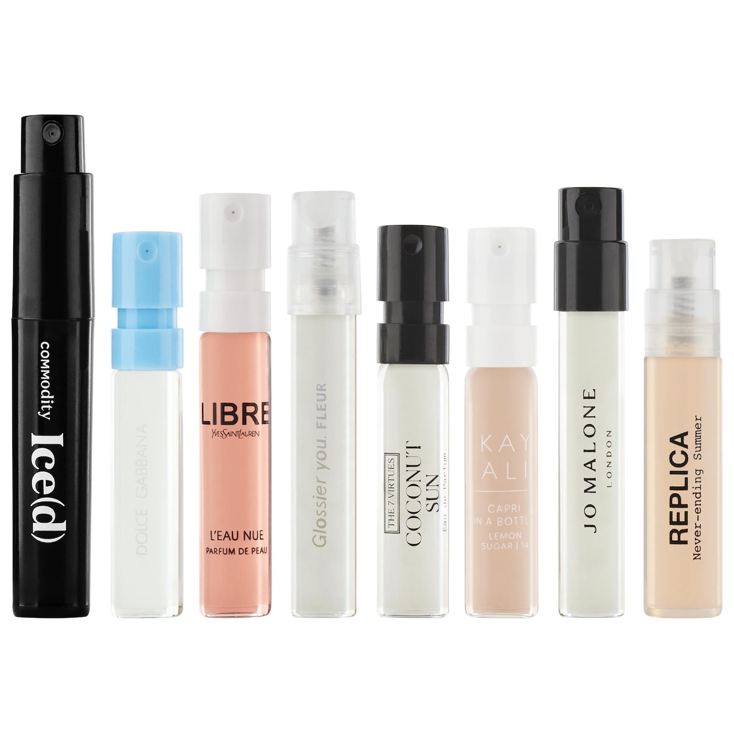 Summer Scents Travel Spray Perfume Sampler Set w/ Redeemable
