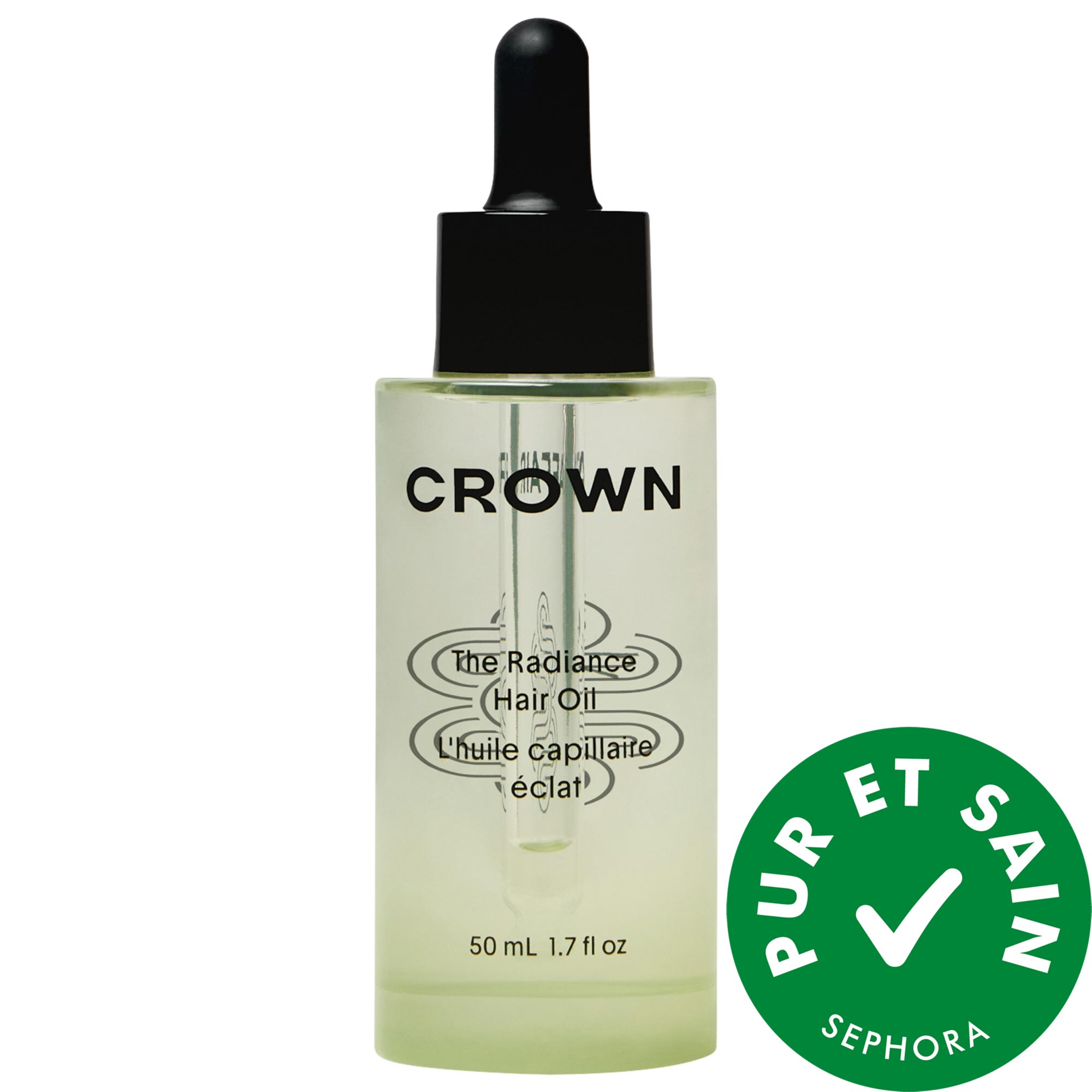 Crown Affair L'huile pour cheveux Radiance pour un éclat sans frisottis 1.7 oz/50 mL