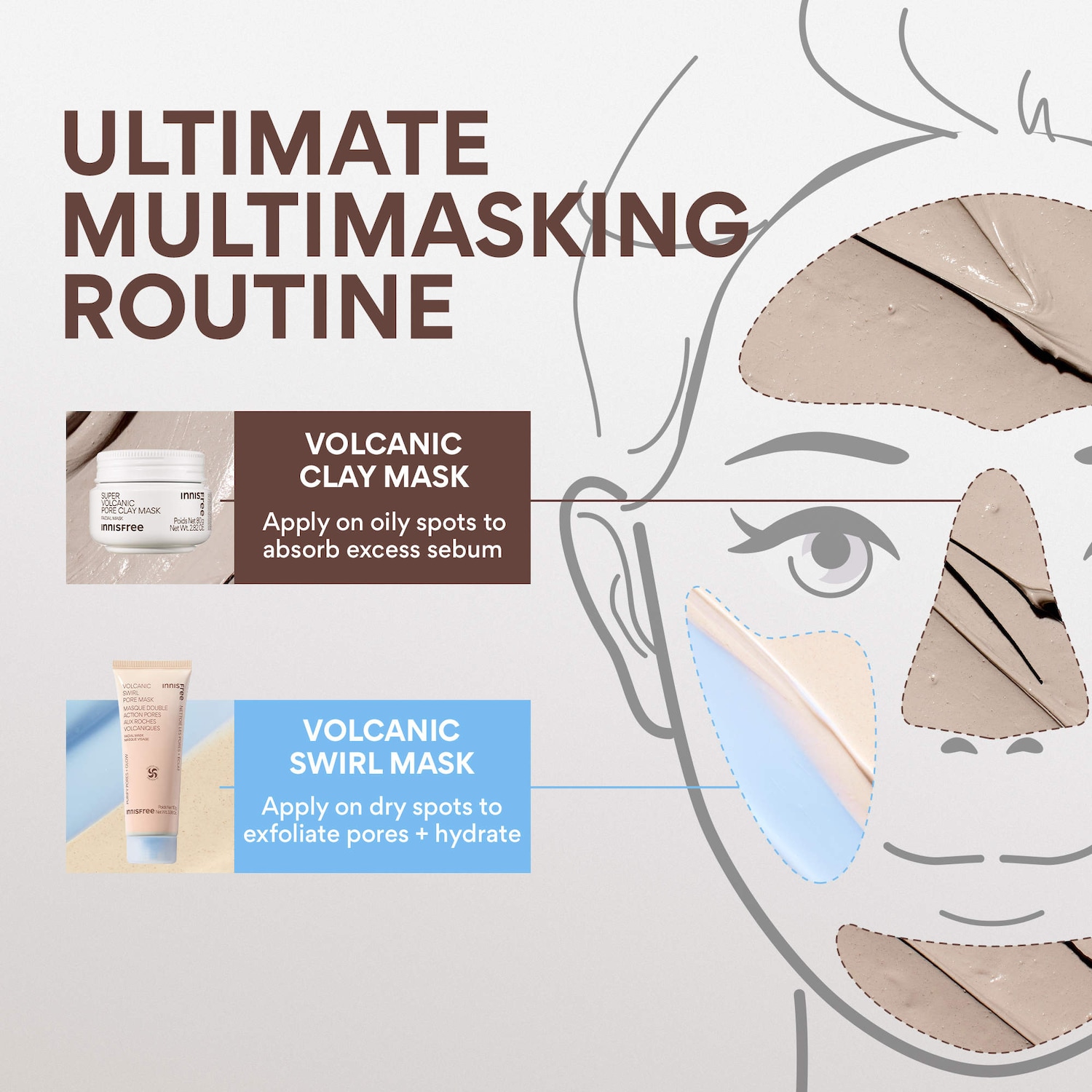 Korean Super Volcanic Pore Detoxing Clay Mask for Oil Control ​