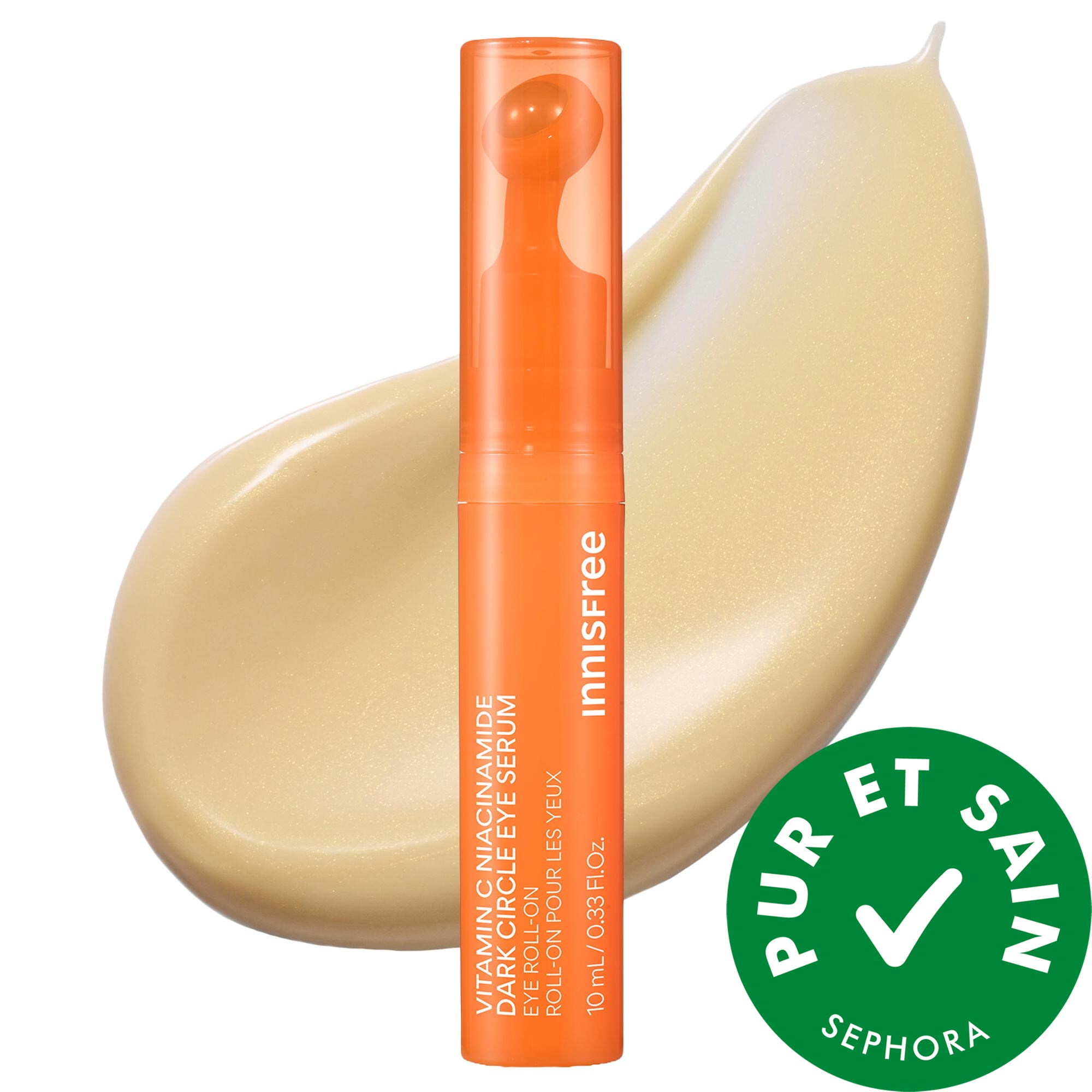 innisfree Sérum illuminant pour les yeux à la niacinamide et à la vitamine C pour les cernes 0.33 oz/10 ml