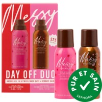 Messy by Alli Webb - Ensemble de mini-shampooing sec soyeux et de vaporisateur satiné instantané pour raviver les cheveux