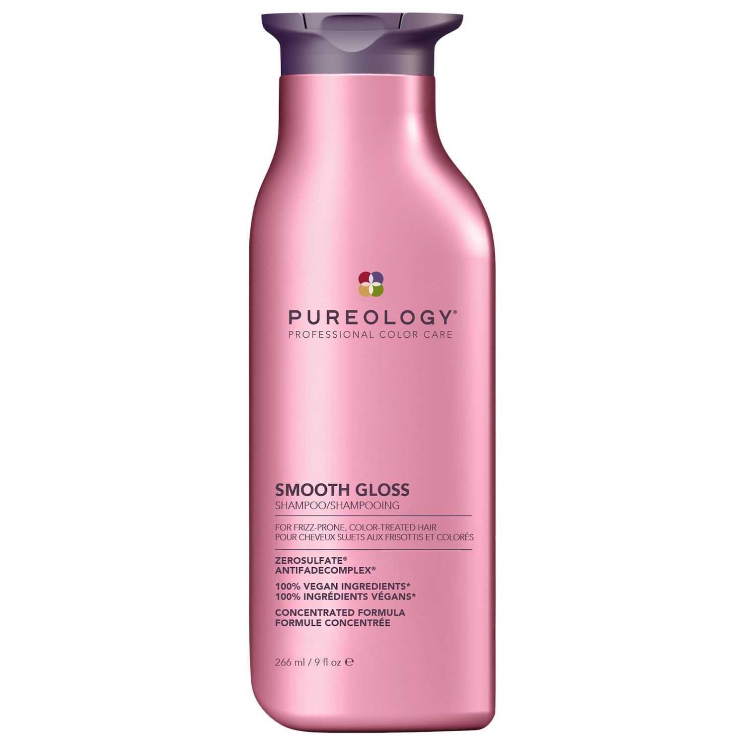 Шампунь для блеска волос Pureology Smooth Gloss против пушистости — фото 1