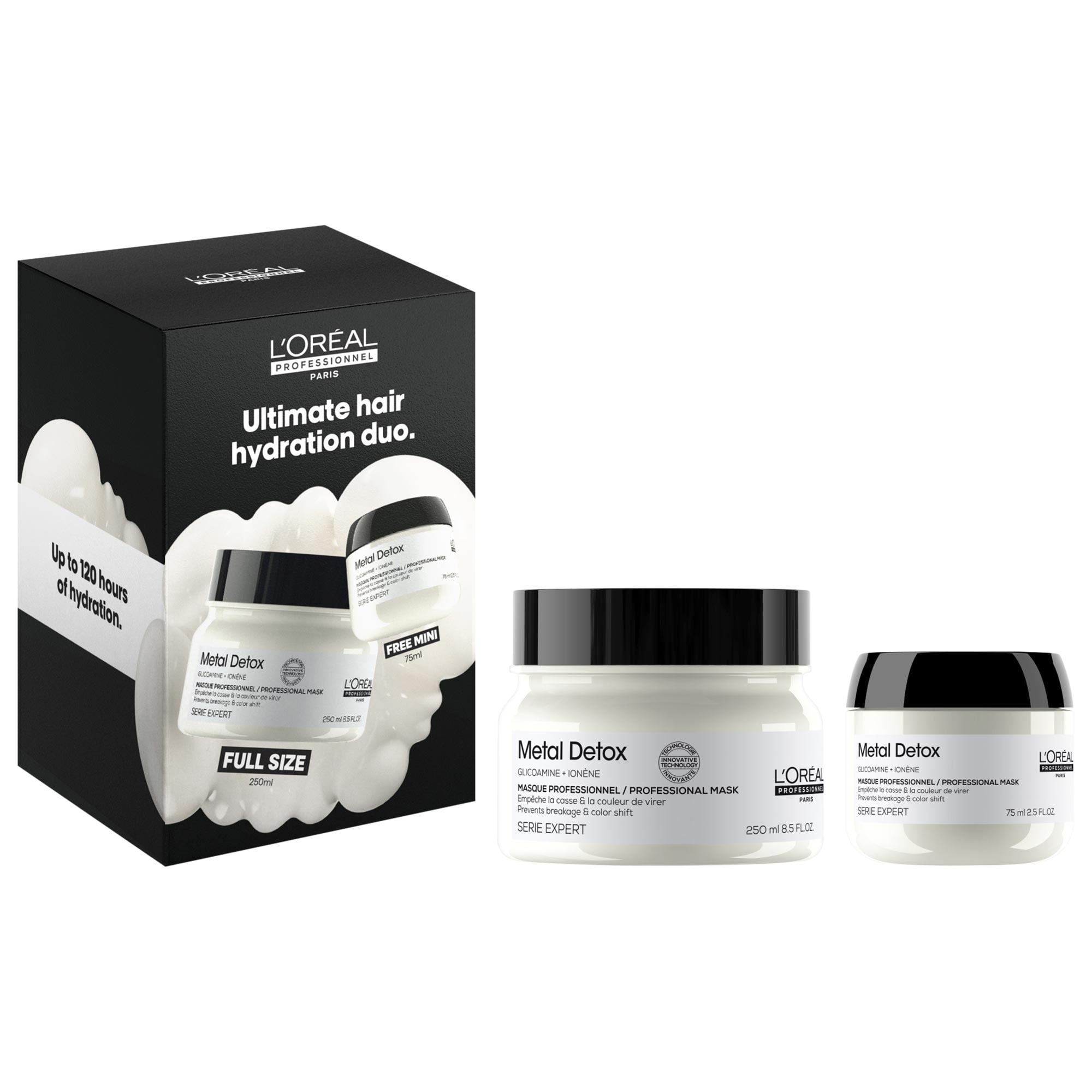 Metal Detox Hydrating Hair Mask Set for Damaged Hair - L'Oréal