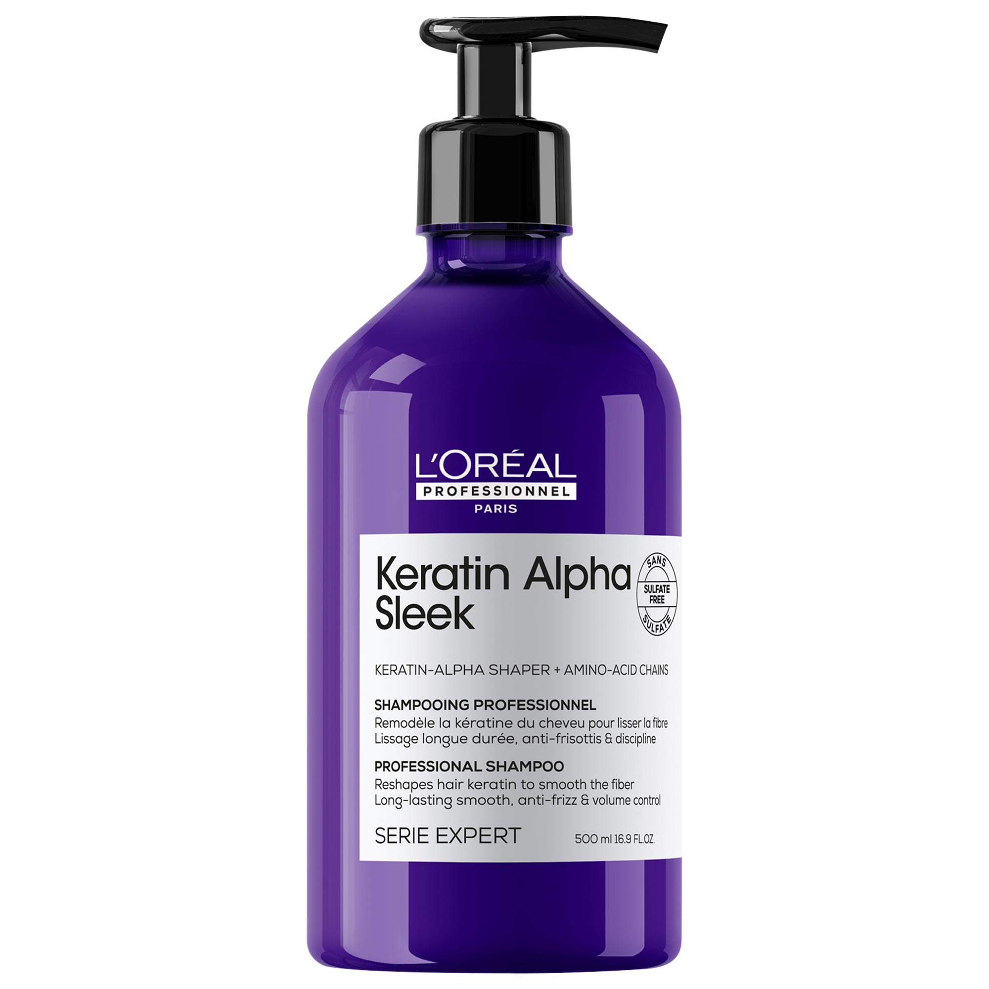 Keratin Alpha Sleek Anti-Frizz Shampoo for Smooth Hair