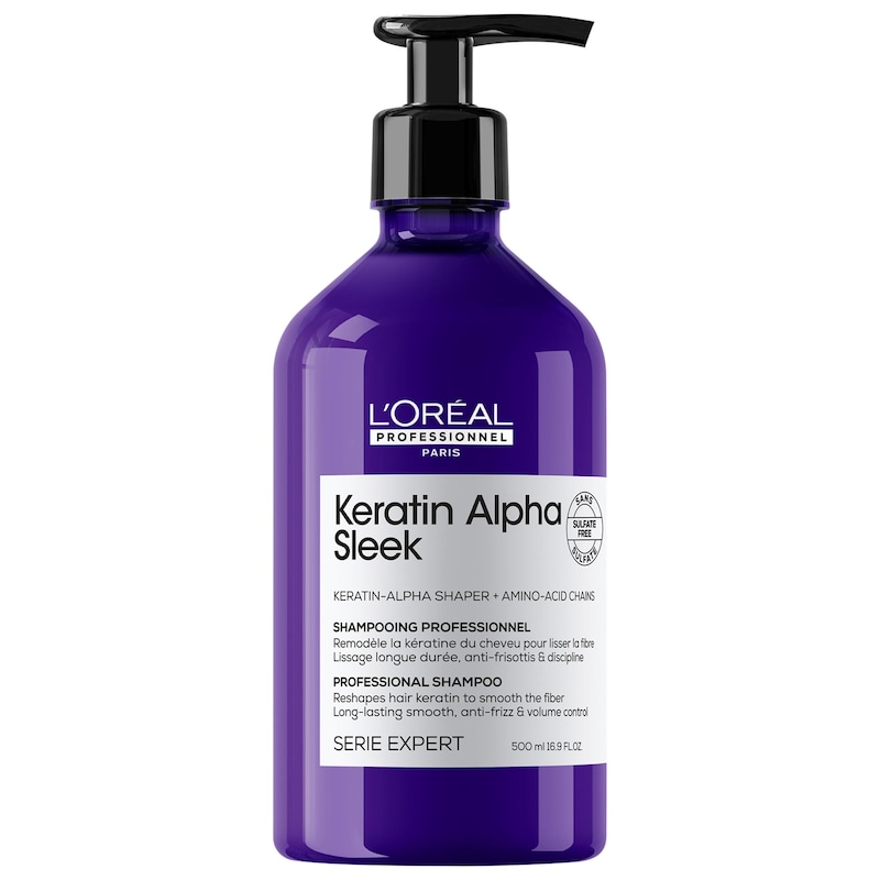 Keratin Alpha Sleek Anti-Frizz Shampoo for Smooth Hair
