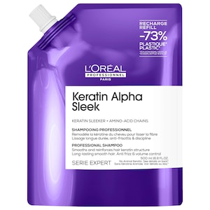 L'Oréal Professionnel Keratin Alpha Sleek Anti-Frizz Shampoo for Smooth Hair INTERNATIONAL SHIPPING