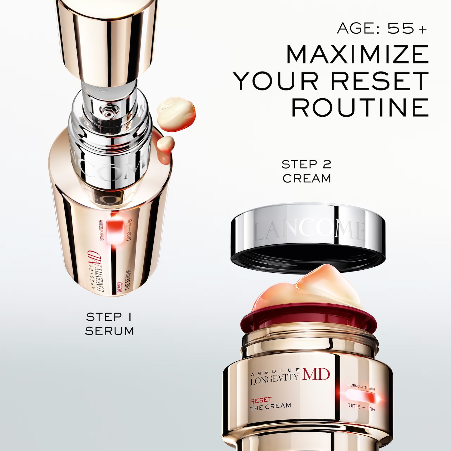 Absolue Longevity MD Reset Face Serum for Mature Skin - Lancô Absolue Longevity MD Reset Face Serum for Mature Skin - Lancô