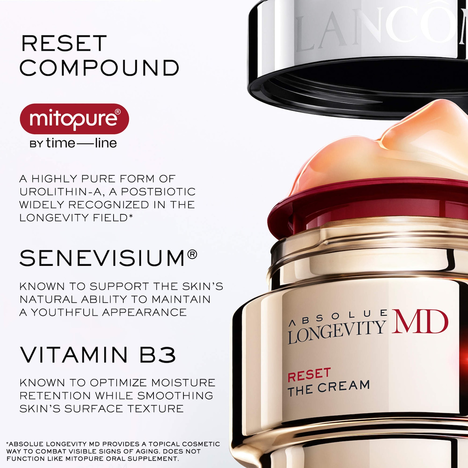 Absolue Longevity MD Reset Face Cream for Mature Skin - Lancô