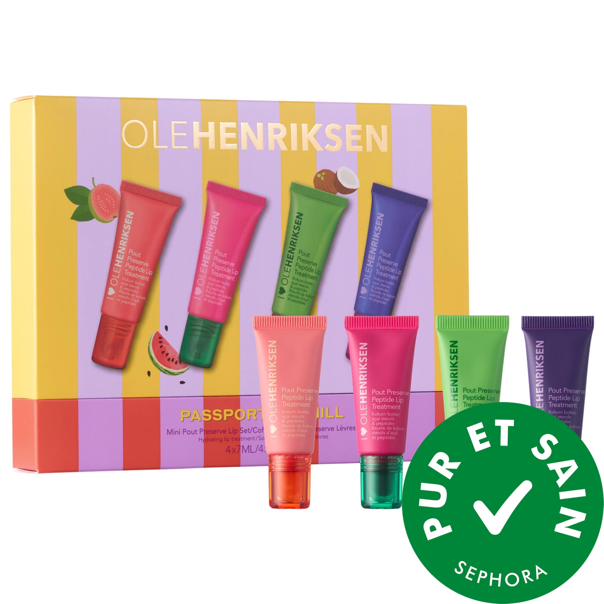 OLEHENRIKSEN ENSEMBLE DE MINISOIN POUR LES LÈVRES AUX PEPTIDES POUT PRESERVE PASSPORT TO CHILL