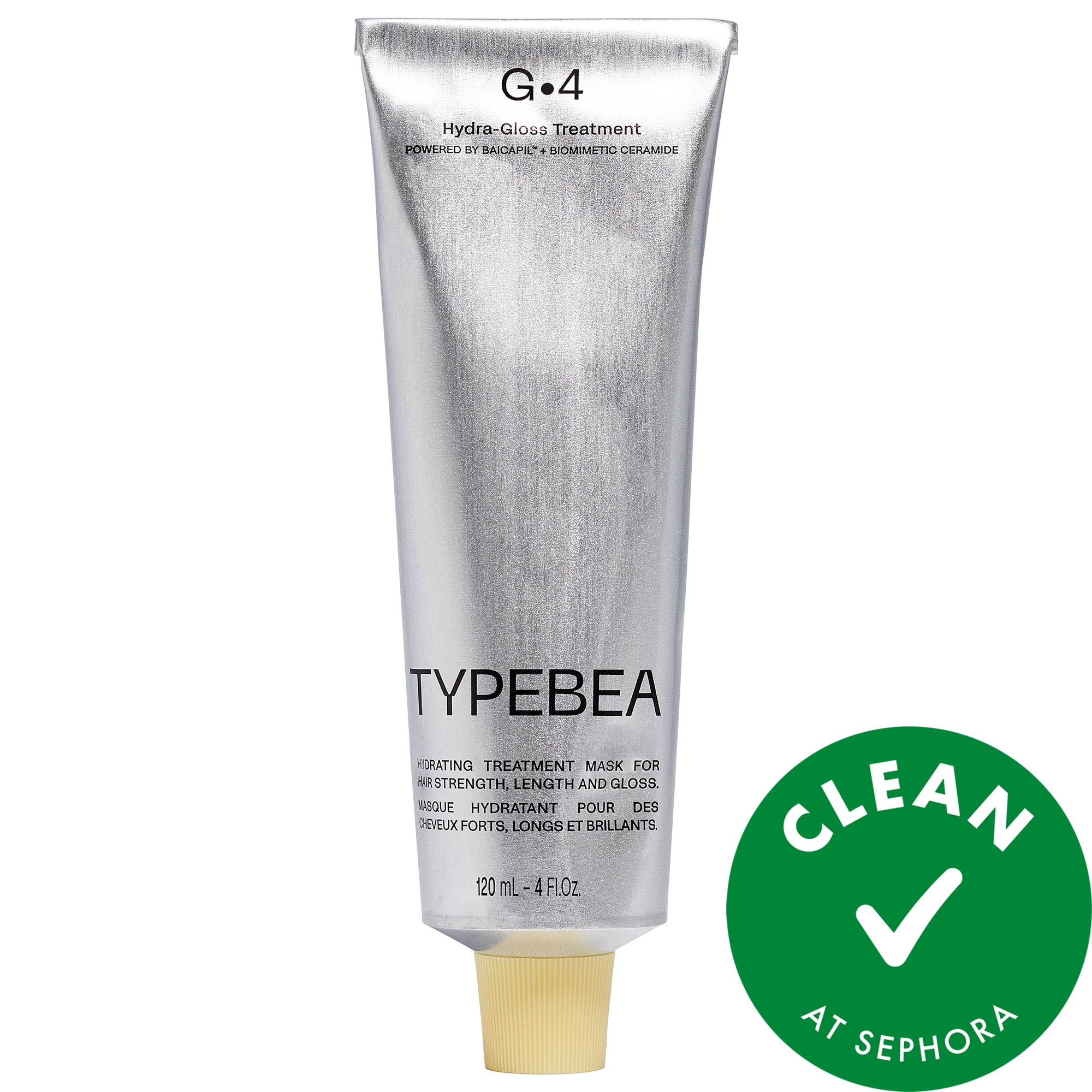 TYPEBEA G4 Hydra-Gloss Treatment Hair Mask for Healthier Hair and Strength 4 fl oz/120 ml