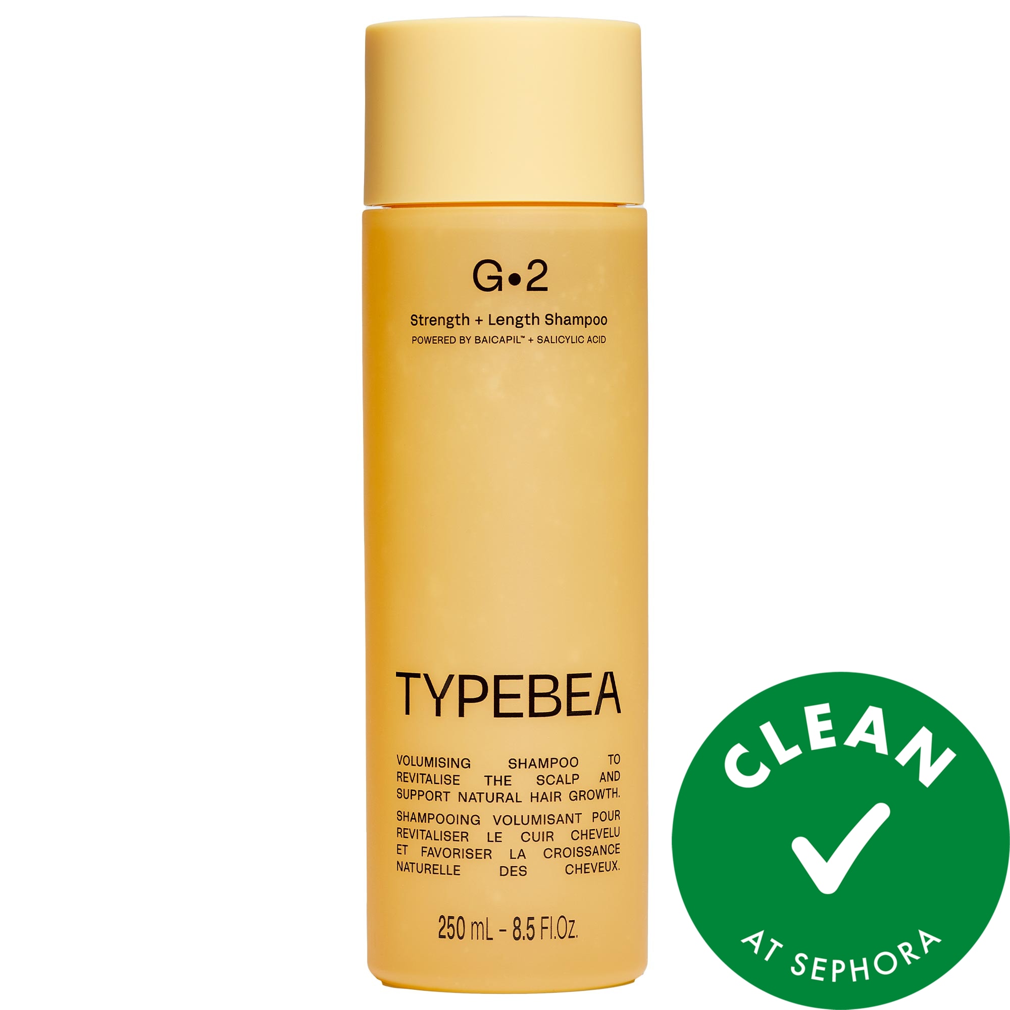 TYPEBEA G2 Strength + Length Clarifying Shampoo with Salicylic Acid for Scalp Health 8.5 fl oz/250 ml