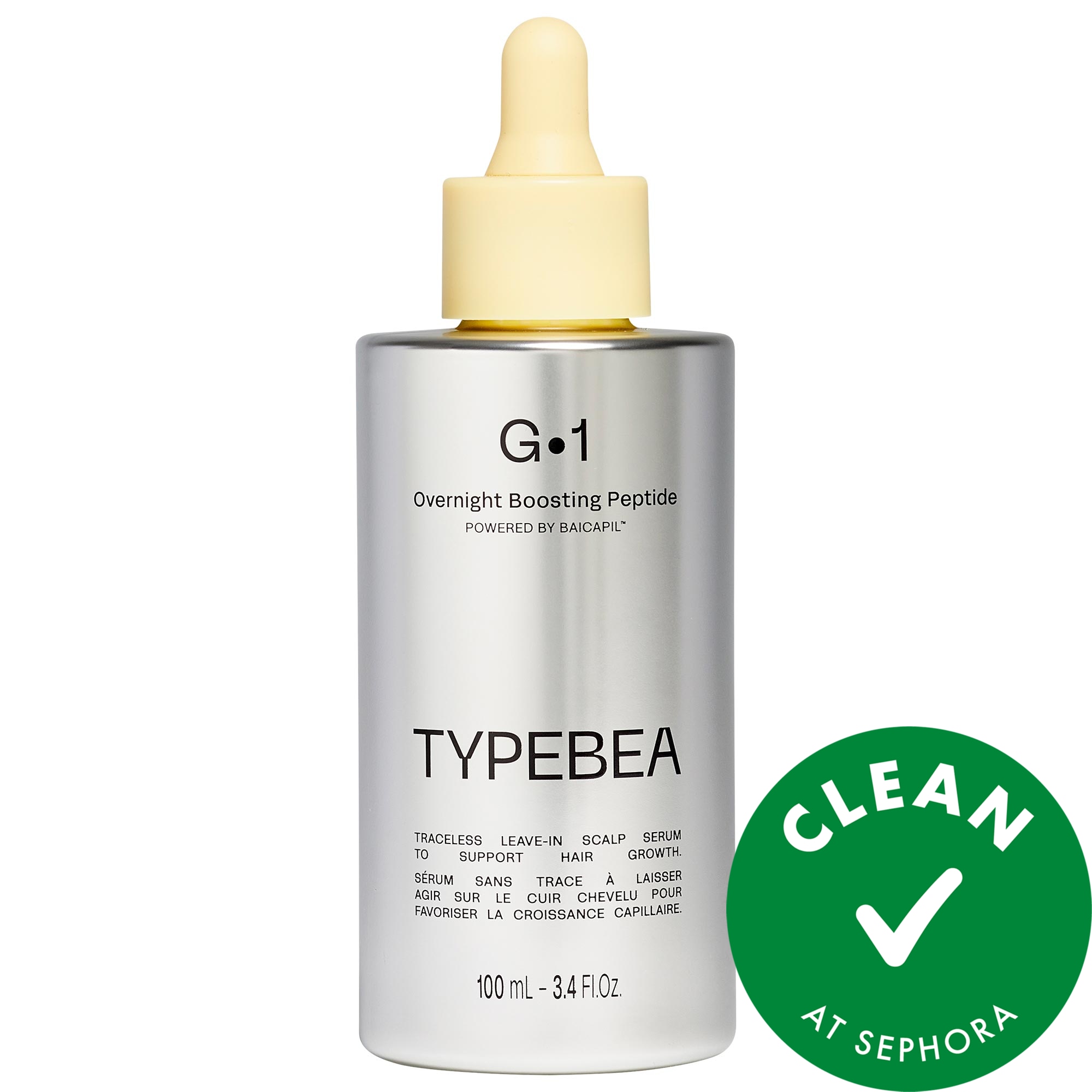 TYPEBEA G1 Overnight Boosting Peptide Hair Serum for Thicker, Fuller Hair 3.4 fl oz/100 ml