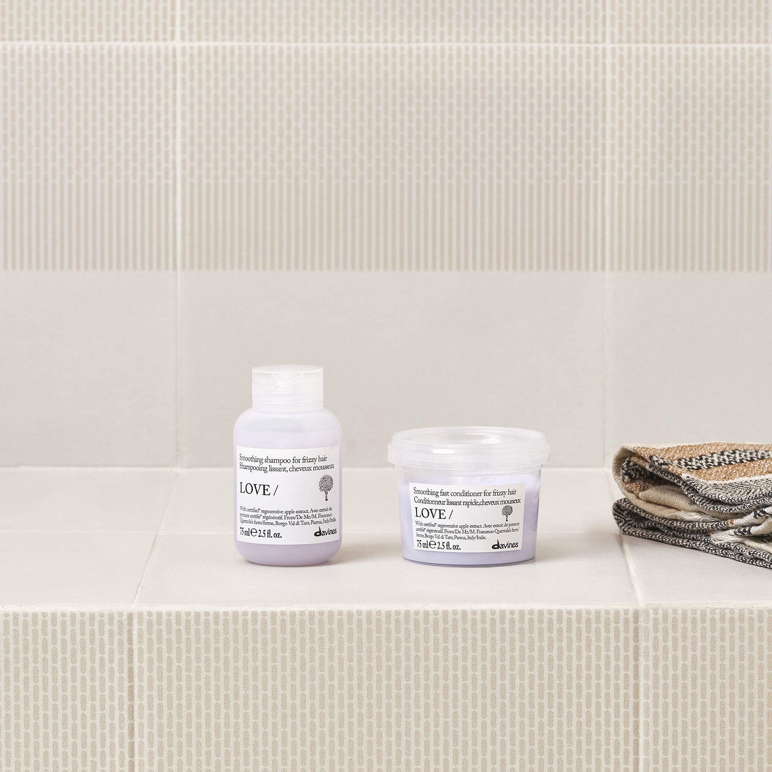 LOVE Smoothing Mini Bestsellers Hair Set for Frizzy Hair - Davines