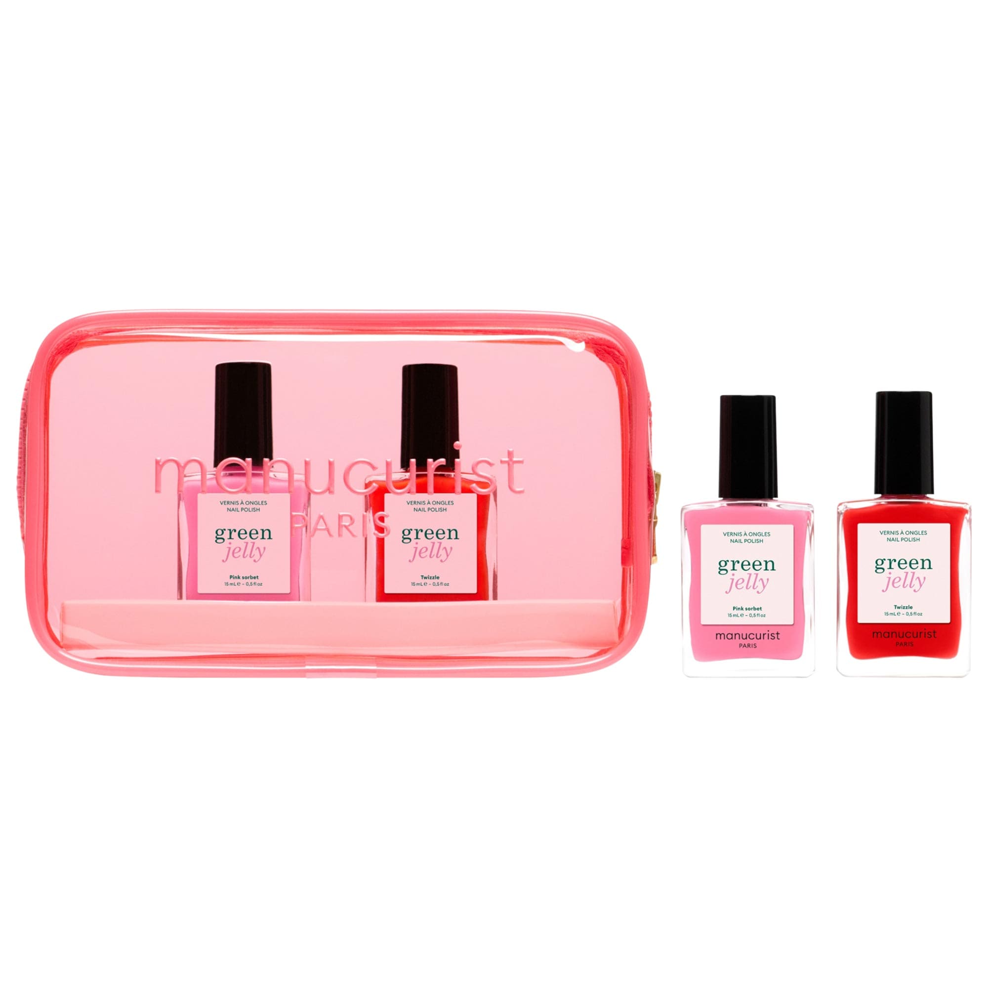 Manucurist Ensemble de vernis à ongles gel avec un effet brillant et brillant, exclusivité Sephora 2 x 0.5 oz/15 mL