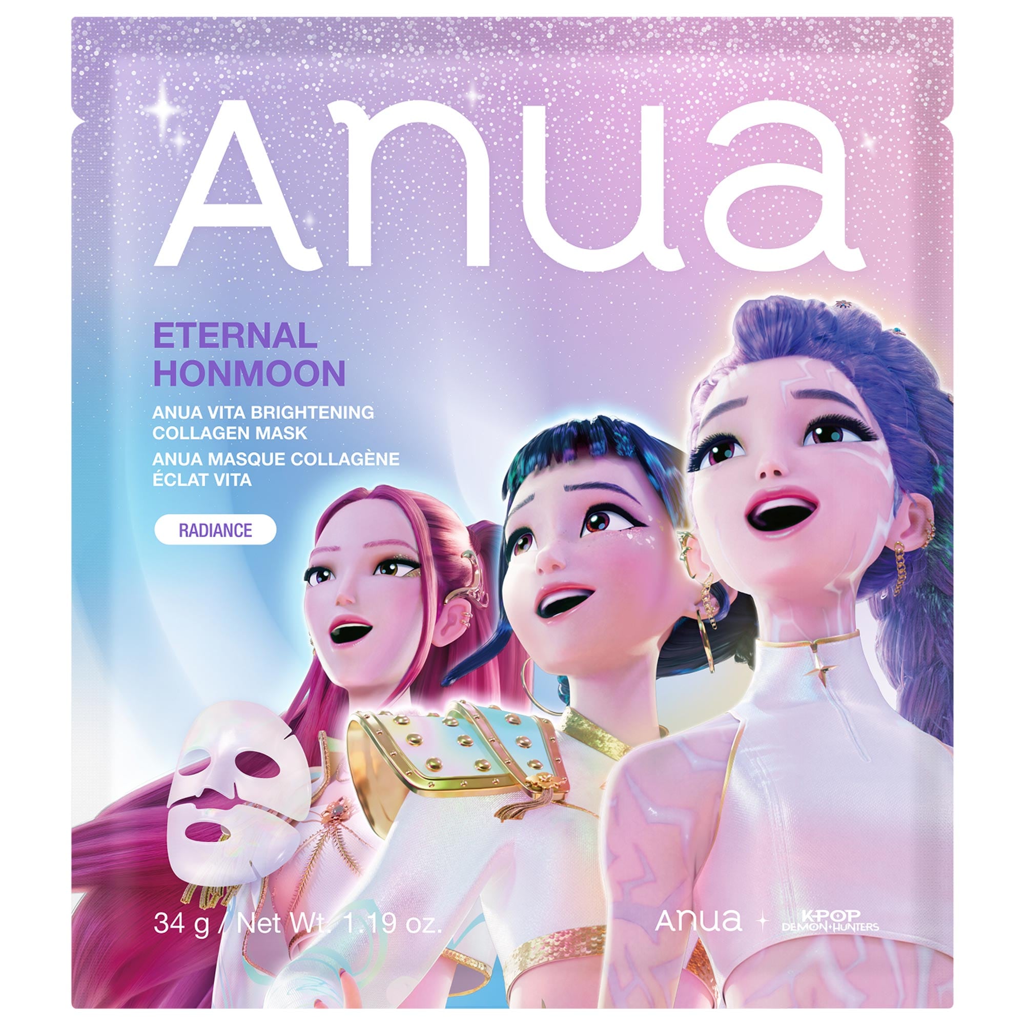 Anua K-Pop Demon Hunters Vita Brightening Collagen Mask 1.15 oz/34 ml