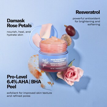 Then I Met You Rosé Resurfacing & Brightening BHA + AHA Facial Mask for Minimized Pores 1.76/50
