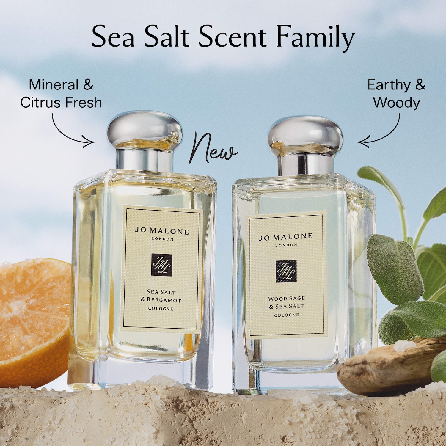 Sea Salt & Bergamot Cologne Travel Spray - Jo Malone London | Sephora