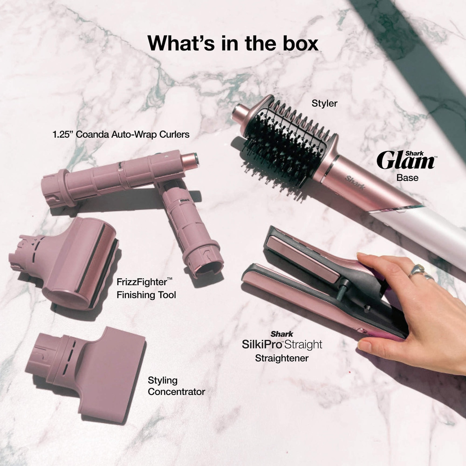 Shark Glam スタイラー ドライヤー フルセット 海外モデル Shark Glam™ Ceramic & Powerful Air Styling & Drying System - Shark
