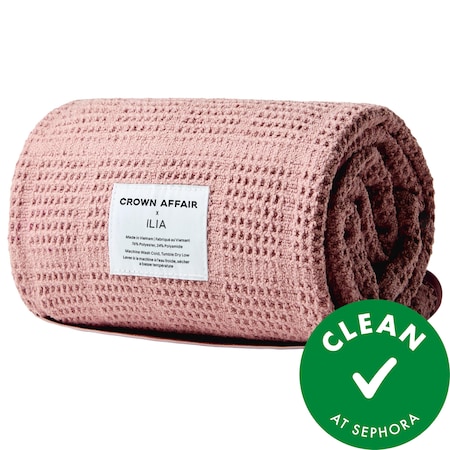 The Crown Affair x Ilia Pink Hair Towel