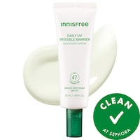 innisfree - Invisible Barrier Korean Sunscreen Serum SPF 47 with Jeju Green Tea + Hyaluronic Acid