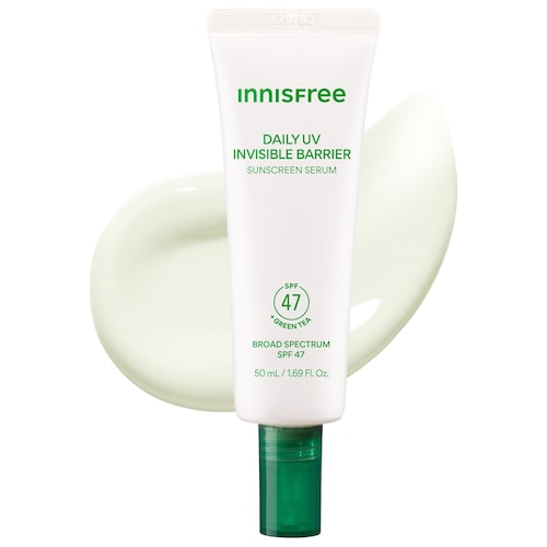 Солнцезащитная сыворотка innisfree Invisible Barrier SPF 47 с зелёным чаем Чеджу