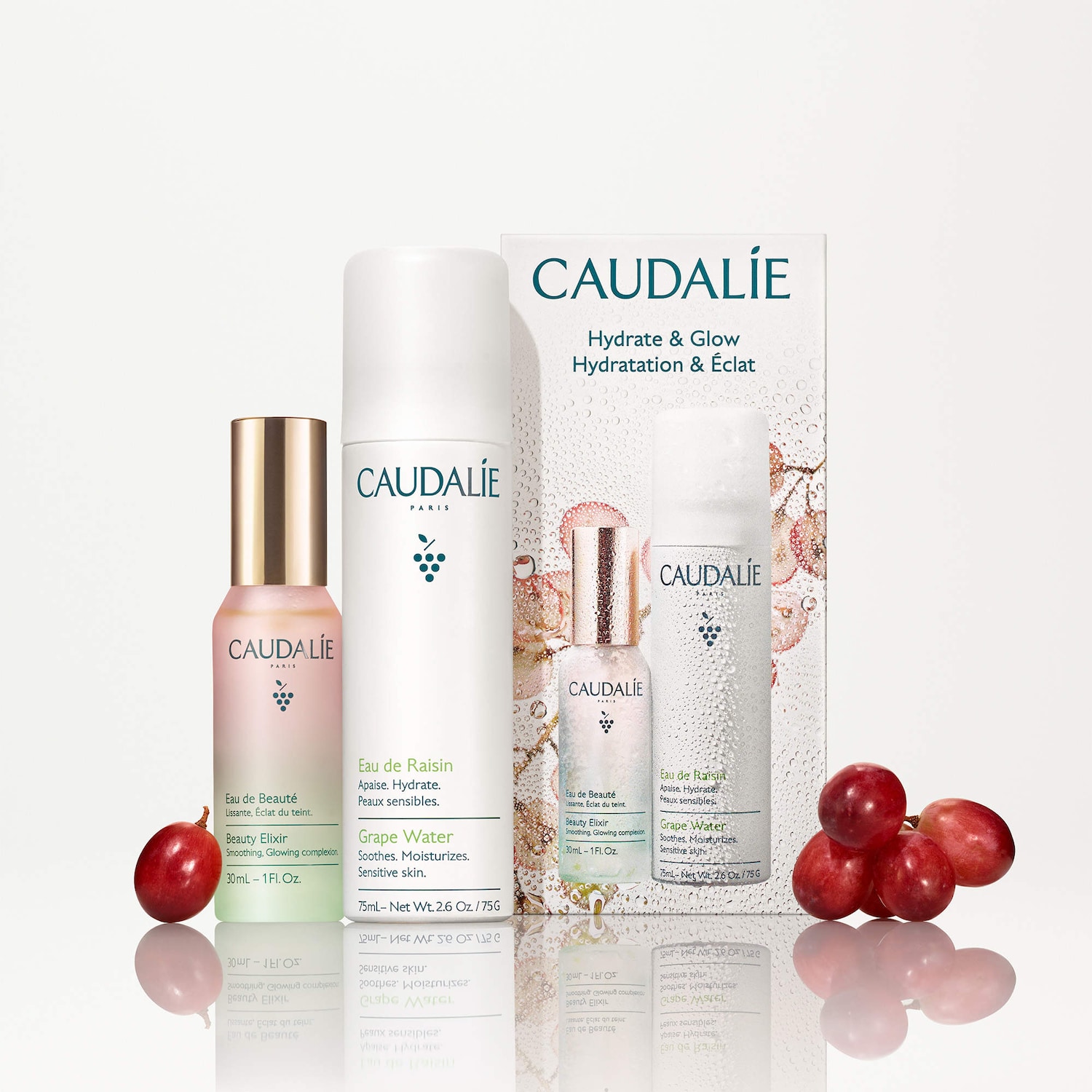 Mini Hydrate & Glow Duo for Soothing & Toning - Caudalie | Sephora