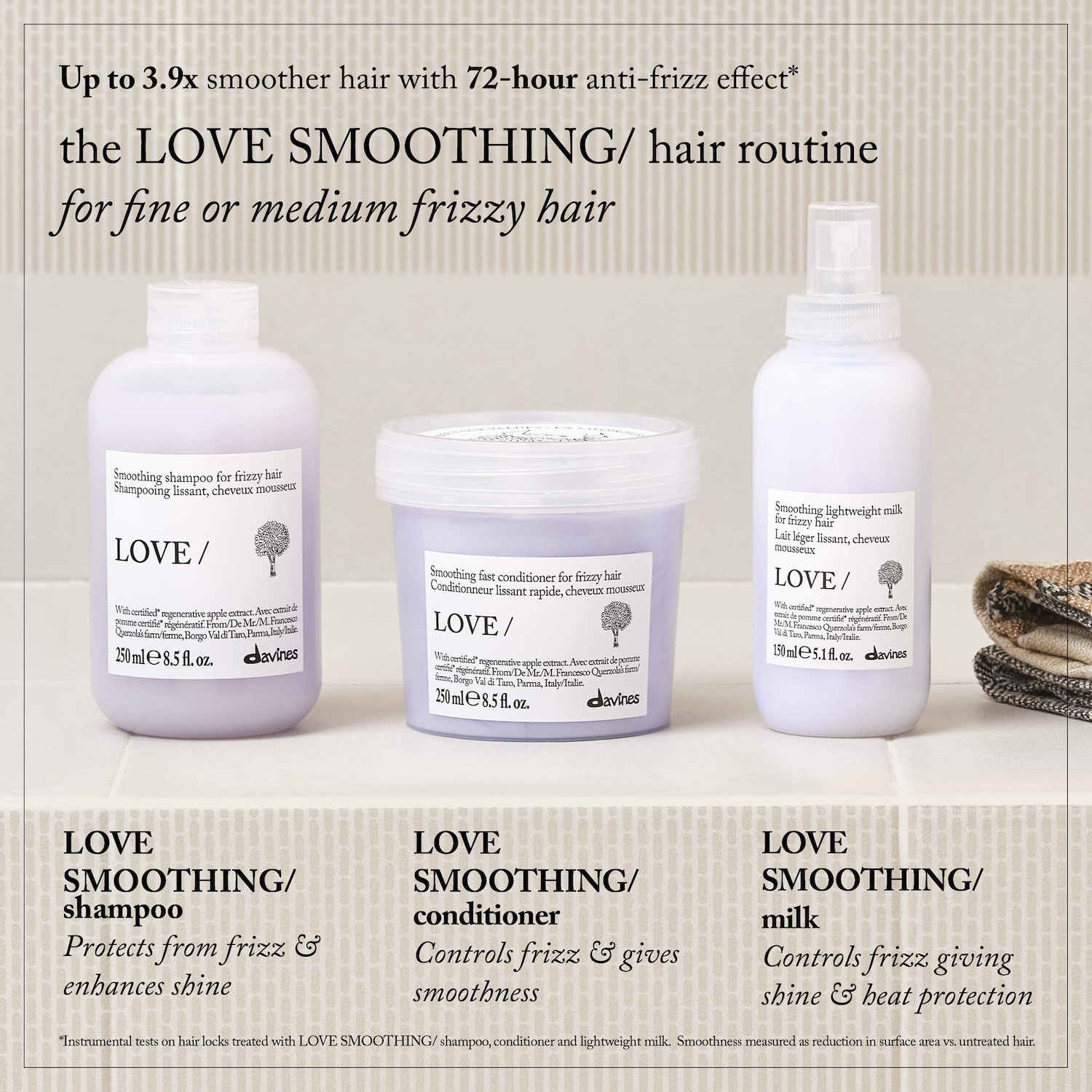 LOVE Smoothing Shampoo for Frizzy Hair - Davines | Sephora