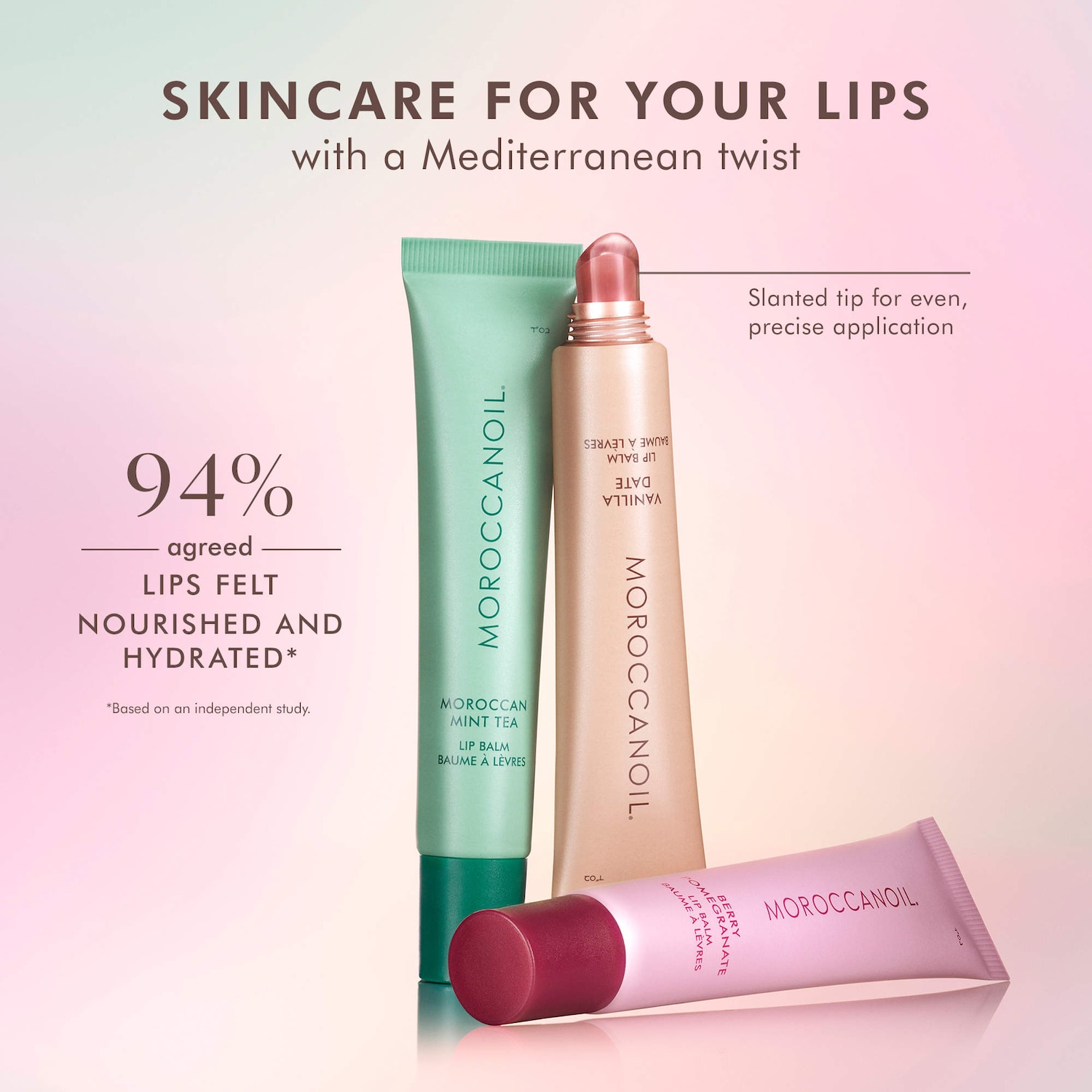 Lip Balm Trio Gift Set – Hydrating Argan + Peptide Lip Treatment