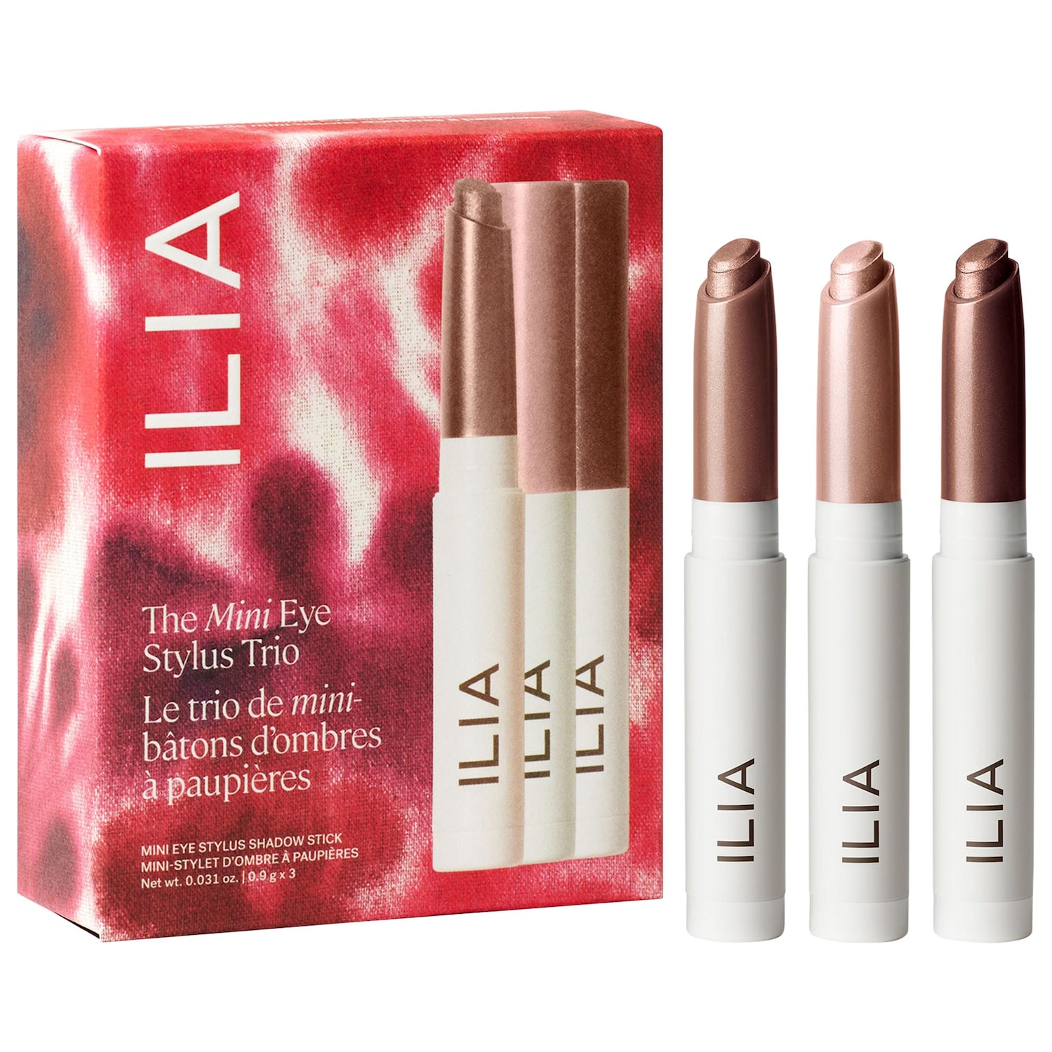 Подарочный набор из 3 мини-стиков теней Ilia The Mini Eye Stylus Trio — фото 1