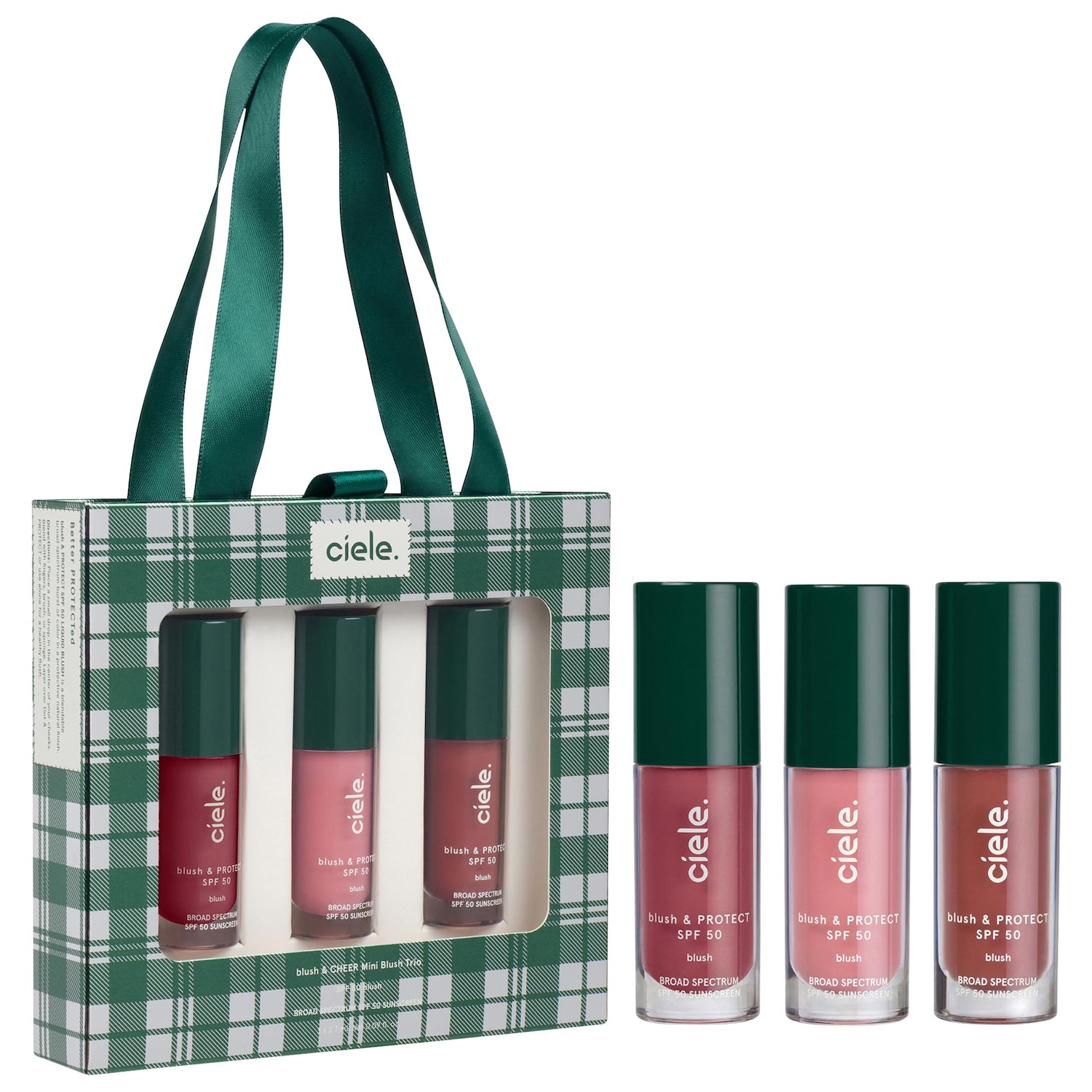 Мини-набор жидких румян ciele Blush & Cheer SPF 50+ — фото 1