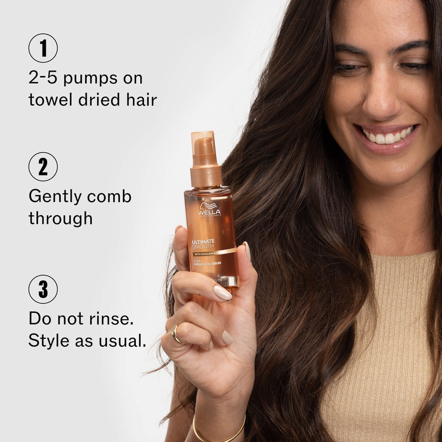 Wella Professionals Smooth Oil Serum - Thumbnail 5