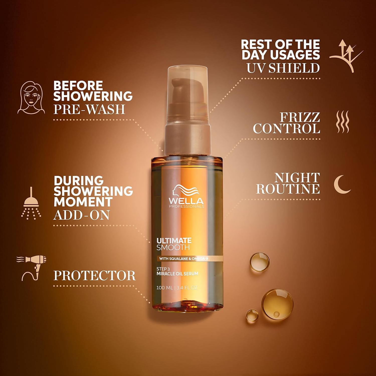 Wella Professionals Smooth Oil Serum - Thumbnail 3