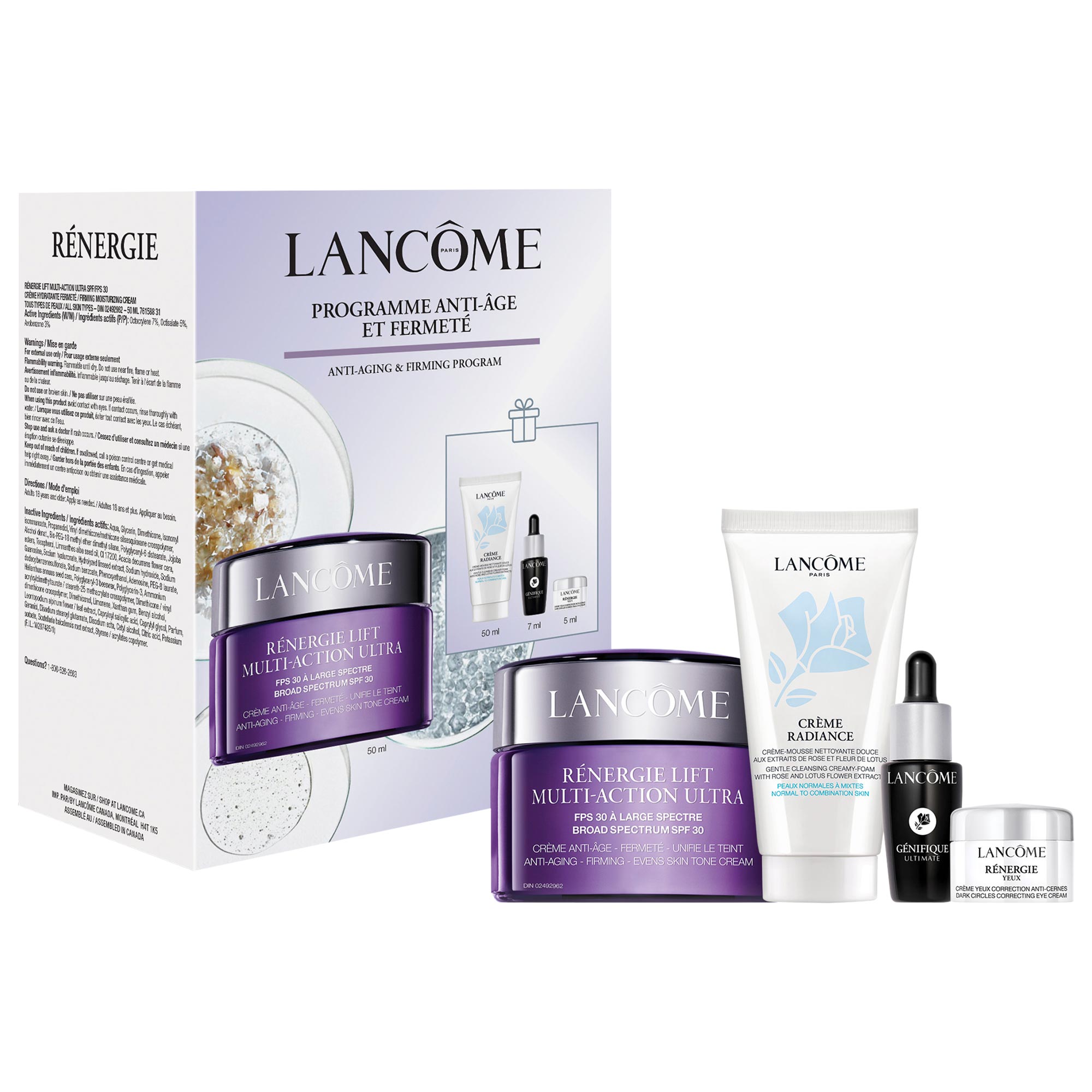 LANCOME RÉNERGIE トライアルセット Rénergie Lift Multi-Action Ultra SPF30 Routine Set - Lancôme