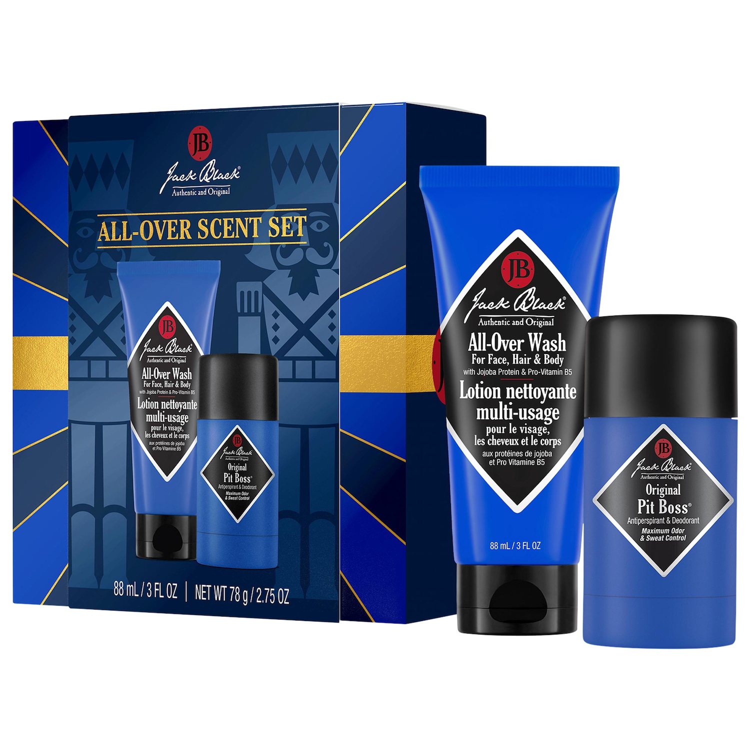 Подарочный набор Jack Black All-Over Scent: гель для душа и дезодорант-антиперспирант — фото 1
