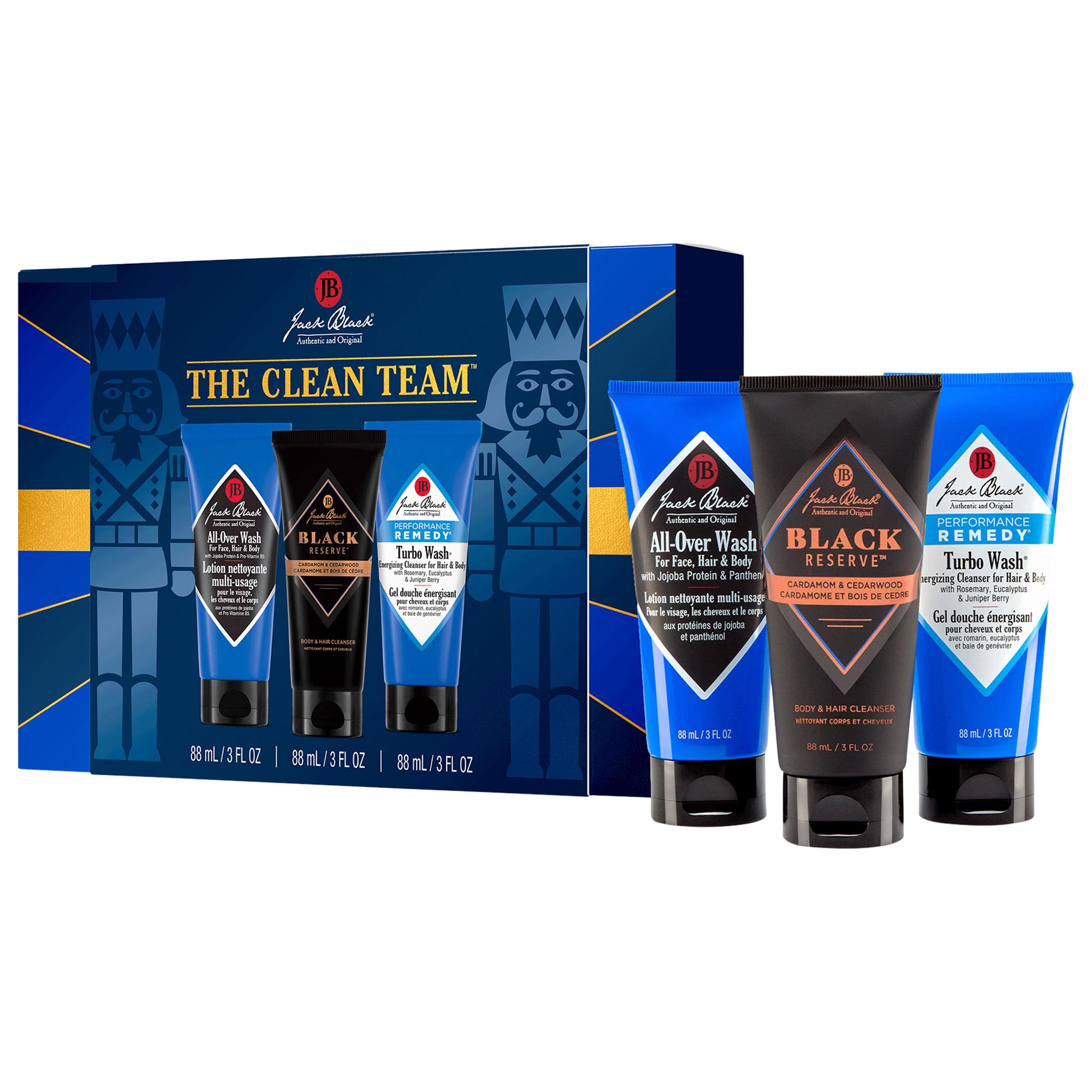 Sephora 3点セット　セフォラ　新品未使用 The Clean Team - Body Cleanser Gift Set – Travel Size Trio - Jack
