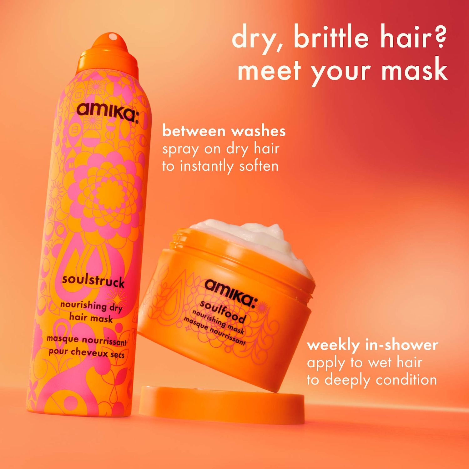 Soft Hair Soulmates Nourishing Treatment Value Set - amika | Sephora