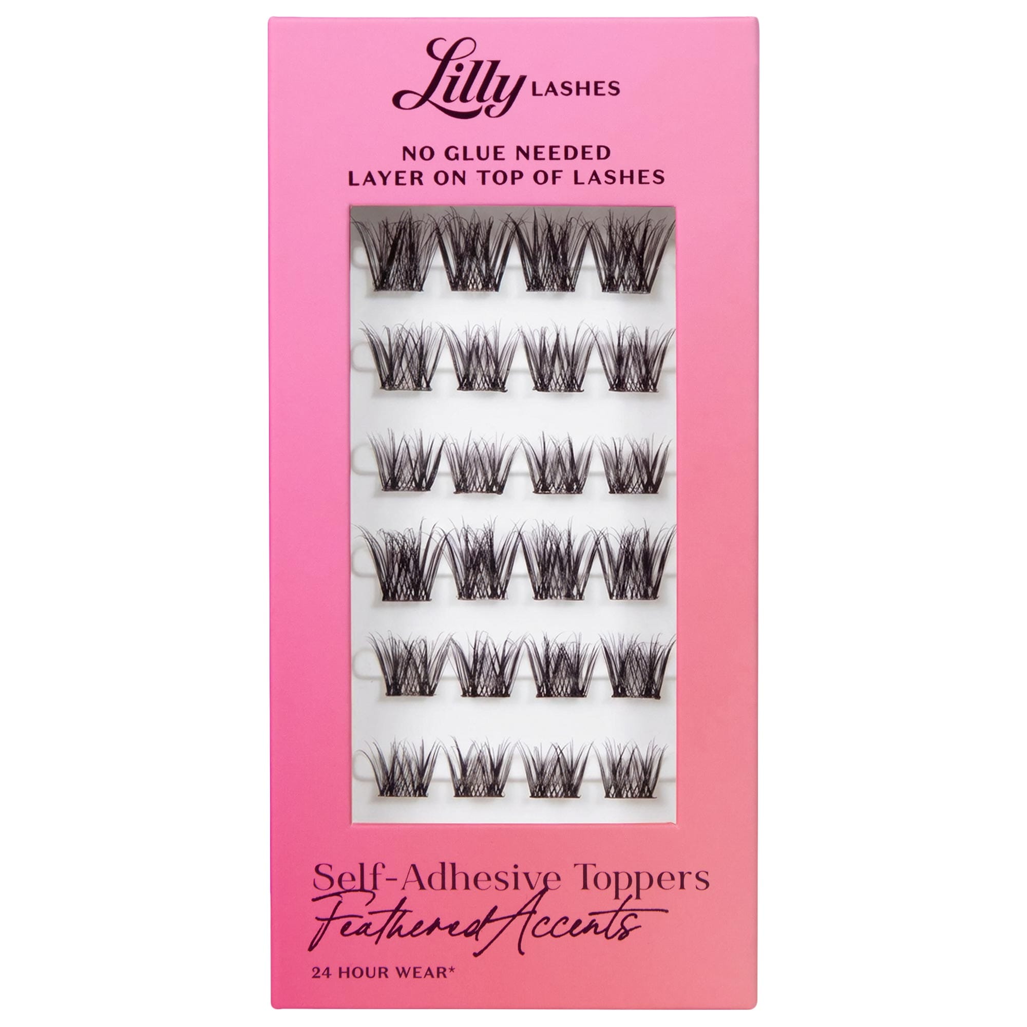Lilly Lashes Self-Adhesive Lash Toppers Feathered Accents