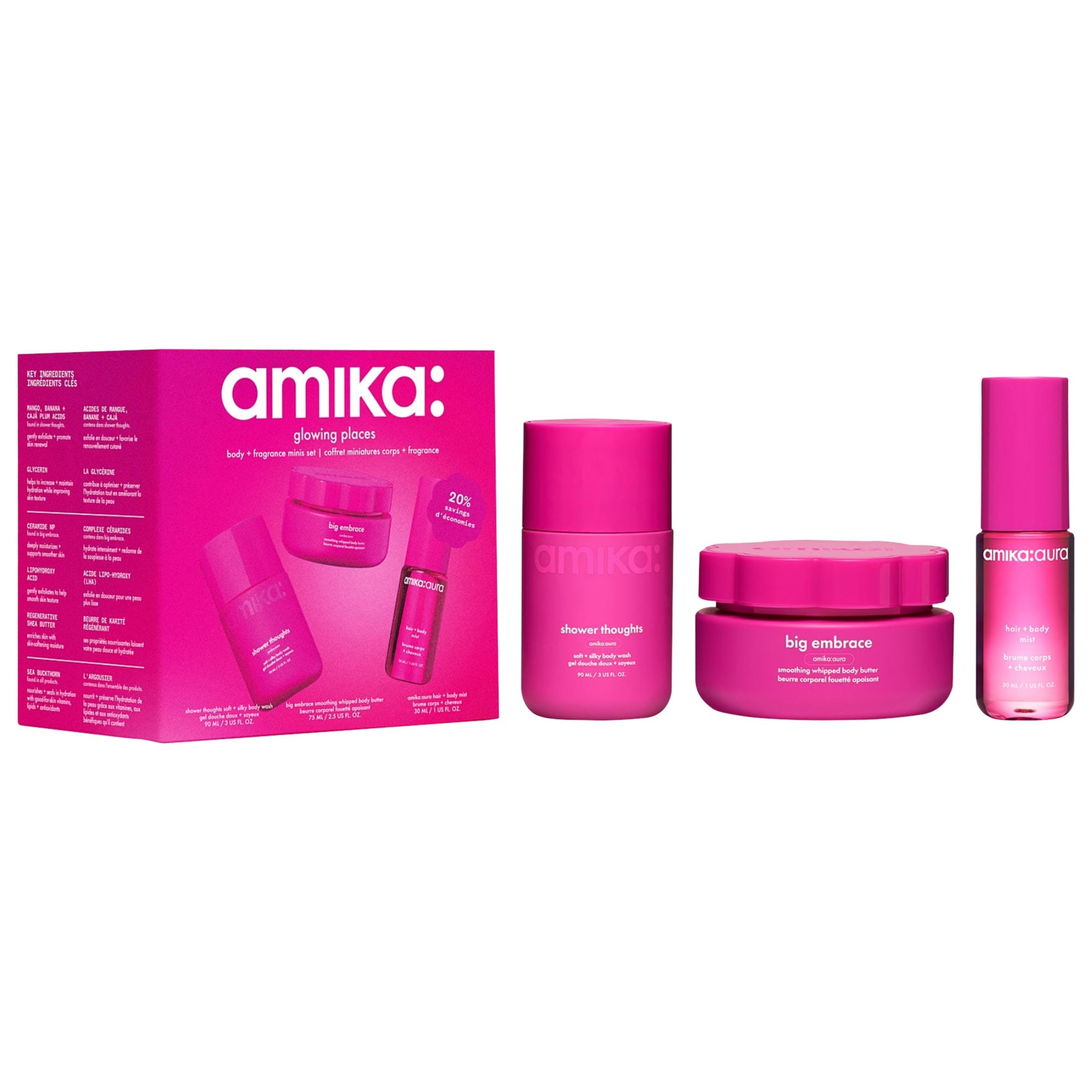 Glowing Places Body Care & Fragrance Gift Set - amika | Sephora