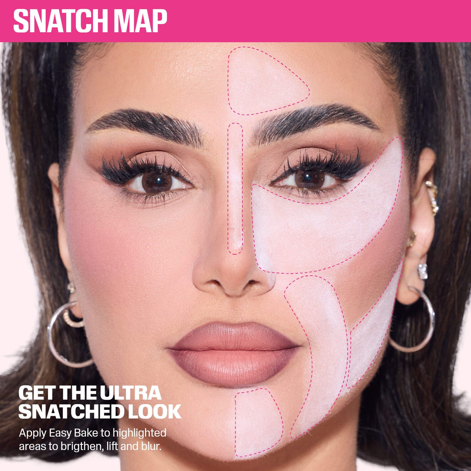 Дуэт рассыпчатой пудры для сияния и коррекции Huda Beauty Easy Bake, цвет: Вишнёвый сиреневый — фото 5