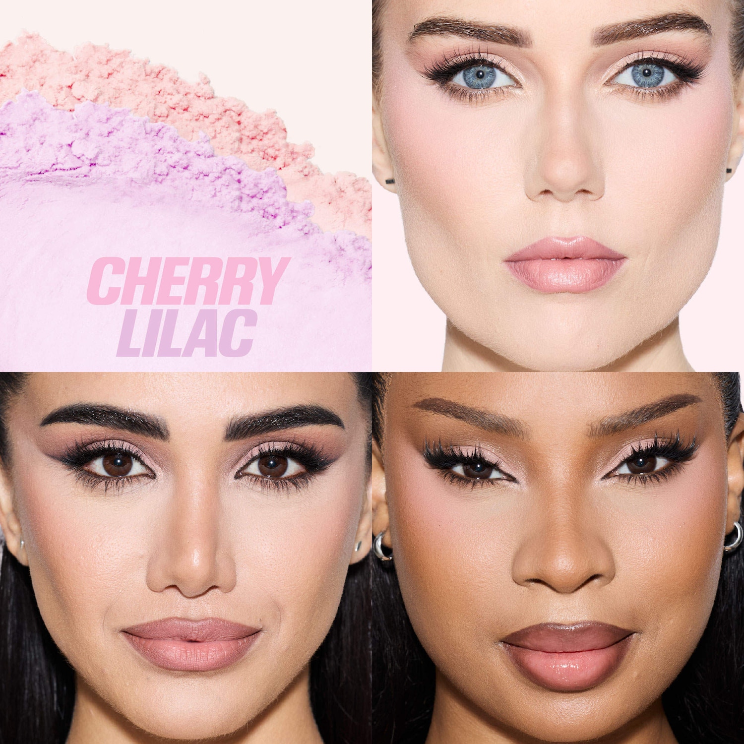 Дуэт рассыпчатой пудры для сияния и коррекции Huda Beauty Easy Bake, цвет: Вишнёвый сиреневый — фото 8
