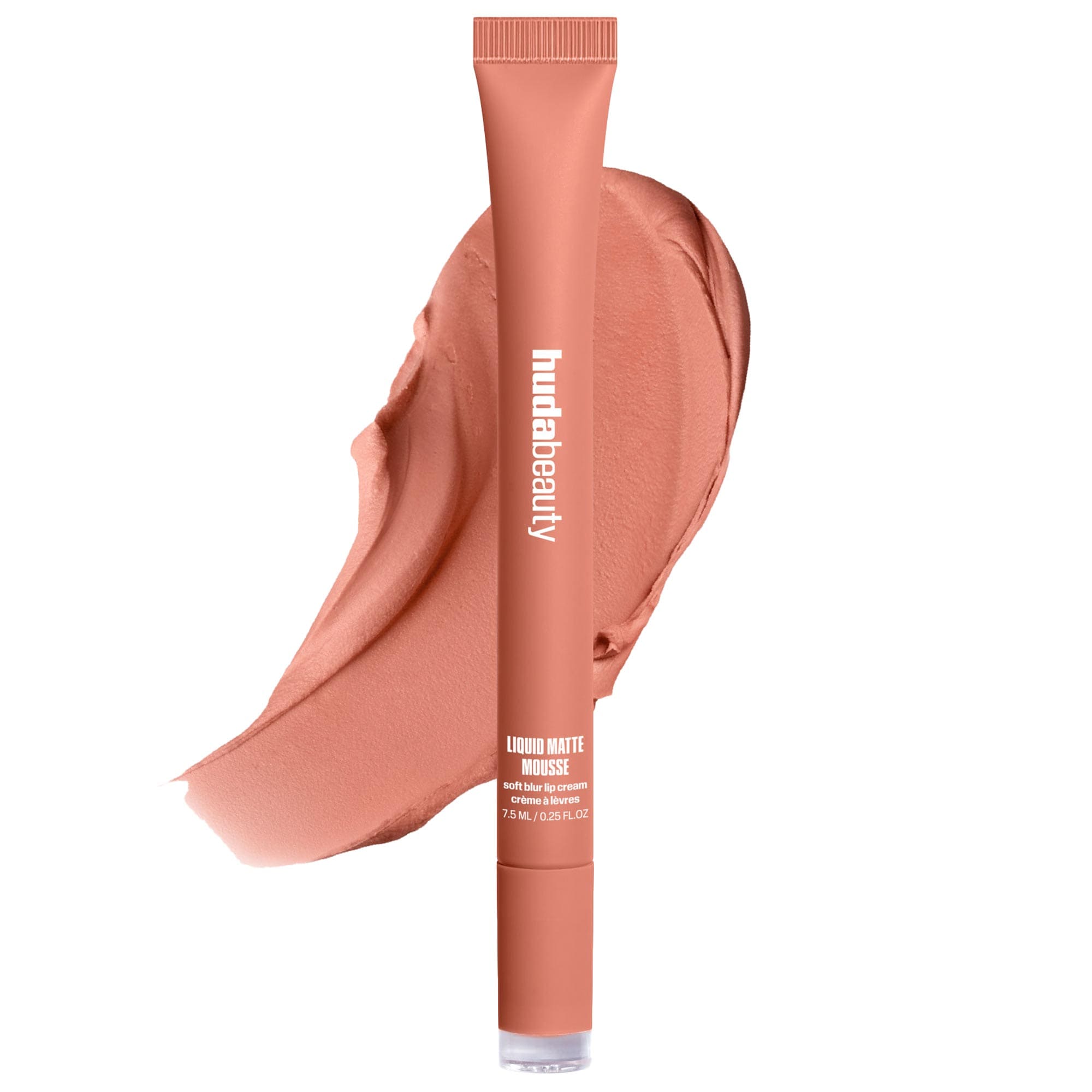 Huda Beauty Liquid Matte Mousse Soft Blur Lip Cream Honey Nude 0.25 Oz/7.5 ml