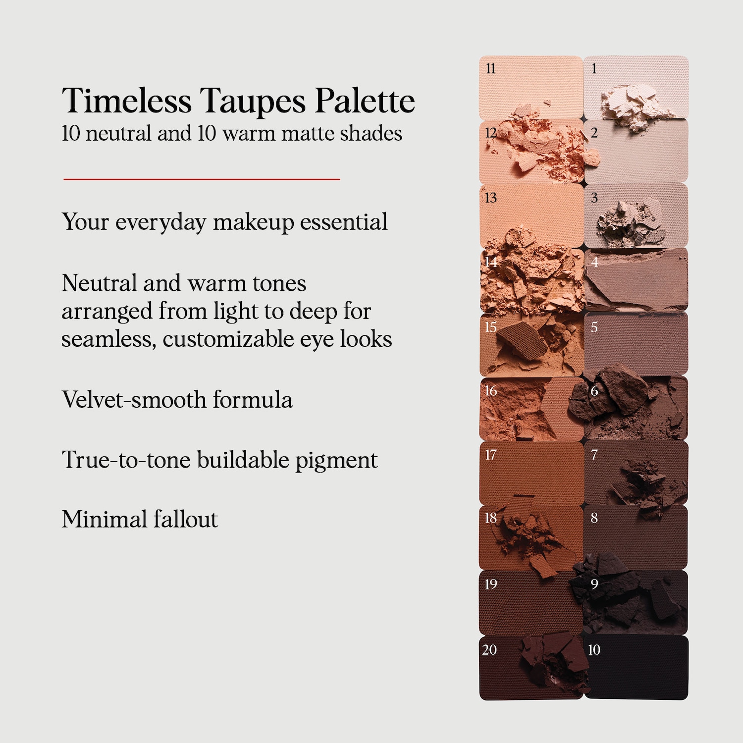 Палетка теней для век Hung Vanngo Beauty Timeless Taupes Color Story — фото 2