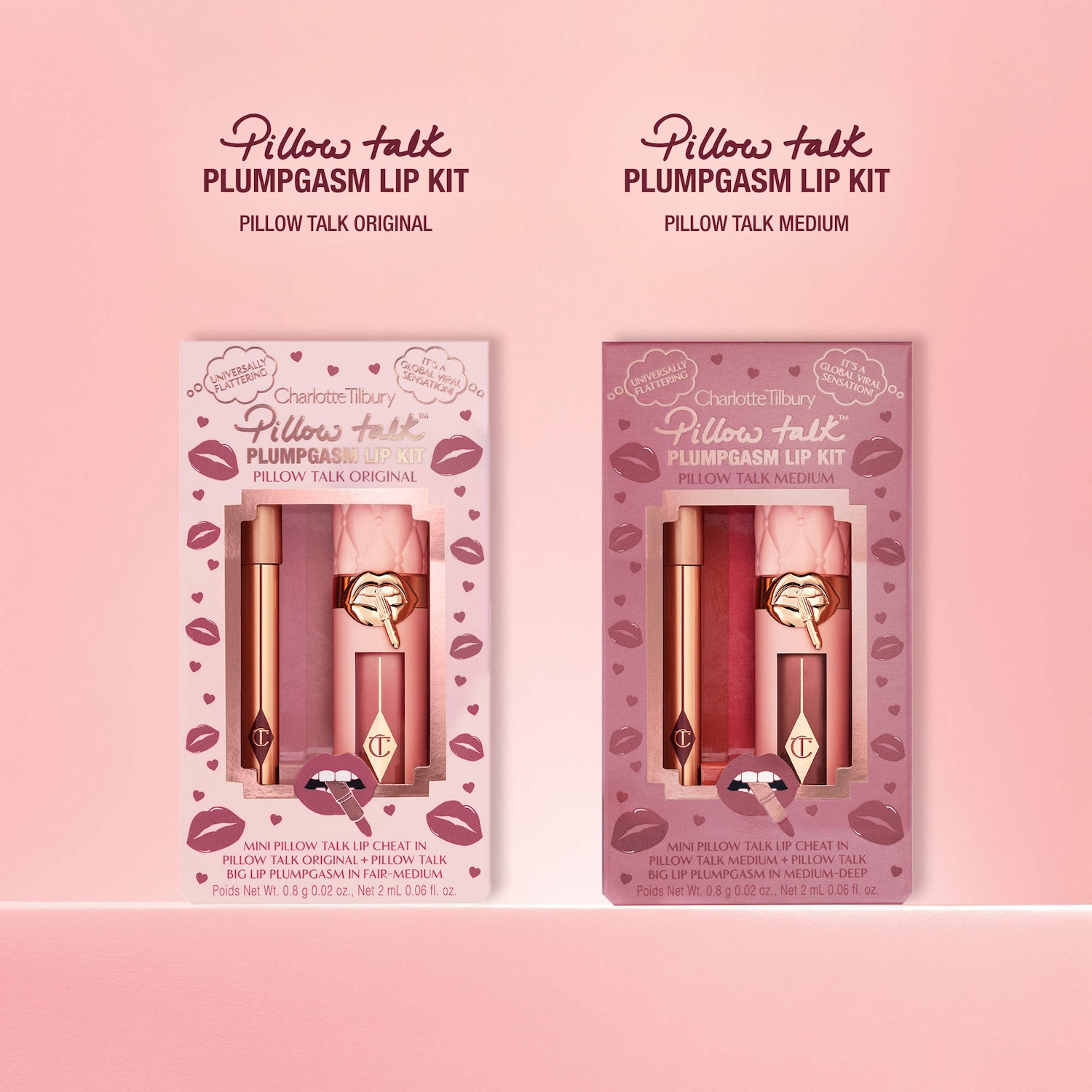 Mini Pillow Talk Plumpgasm Lip Liner and Lip Gloss Set - Charlotte
